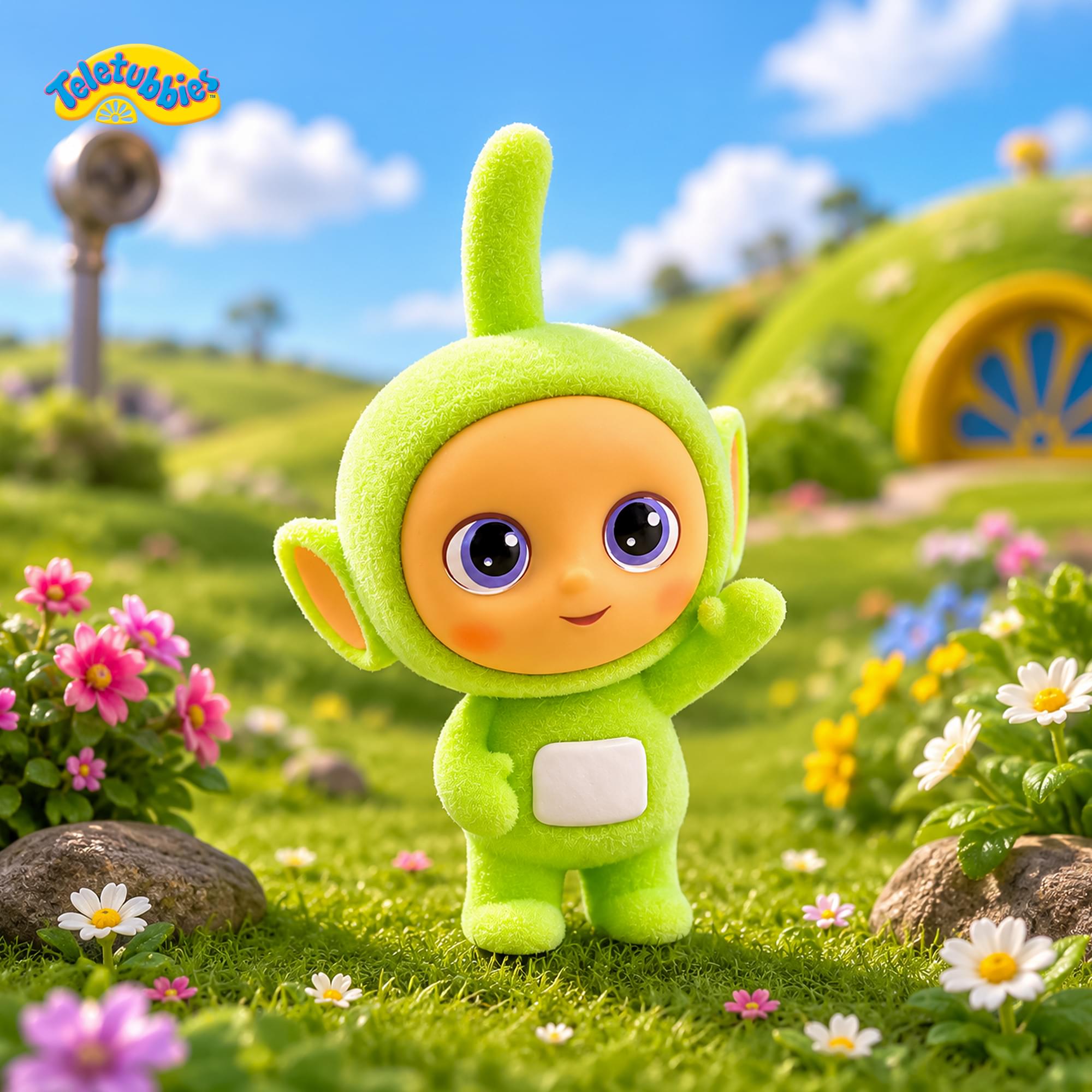 Teletubbies 2.5-Inch Flocked Collectible Figure | Dipsy