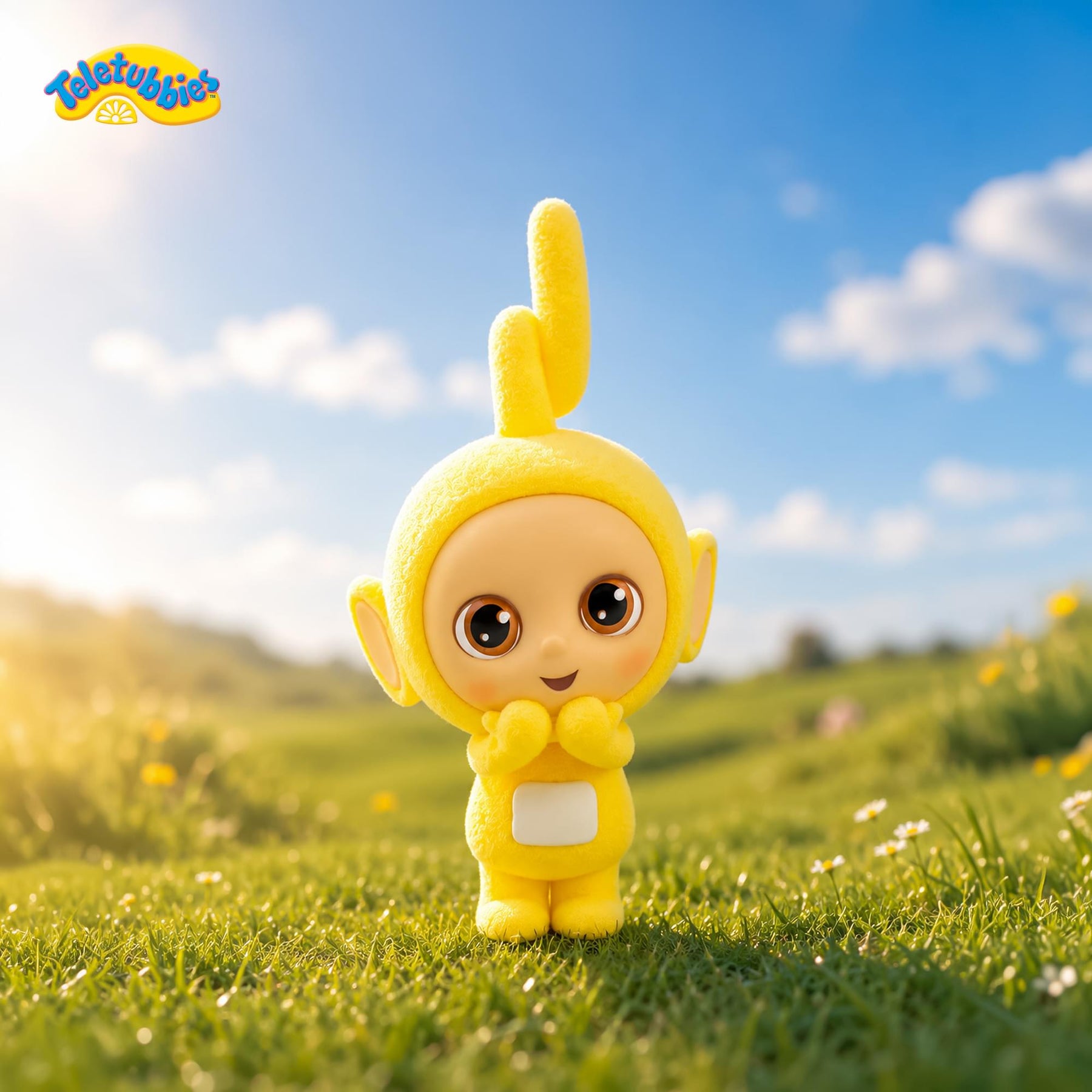 Teletubbies 2.5-Inch Flocked Collectible Figure | Laa Laa