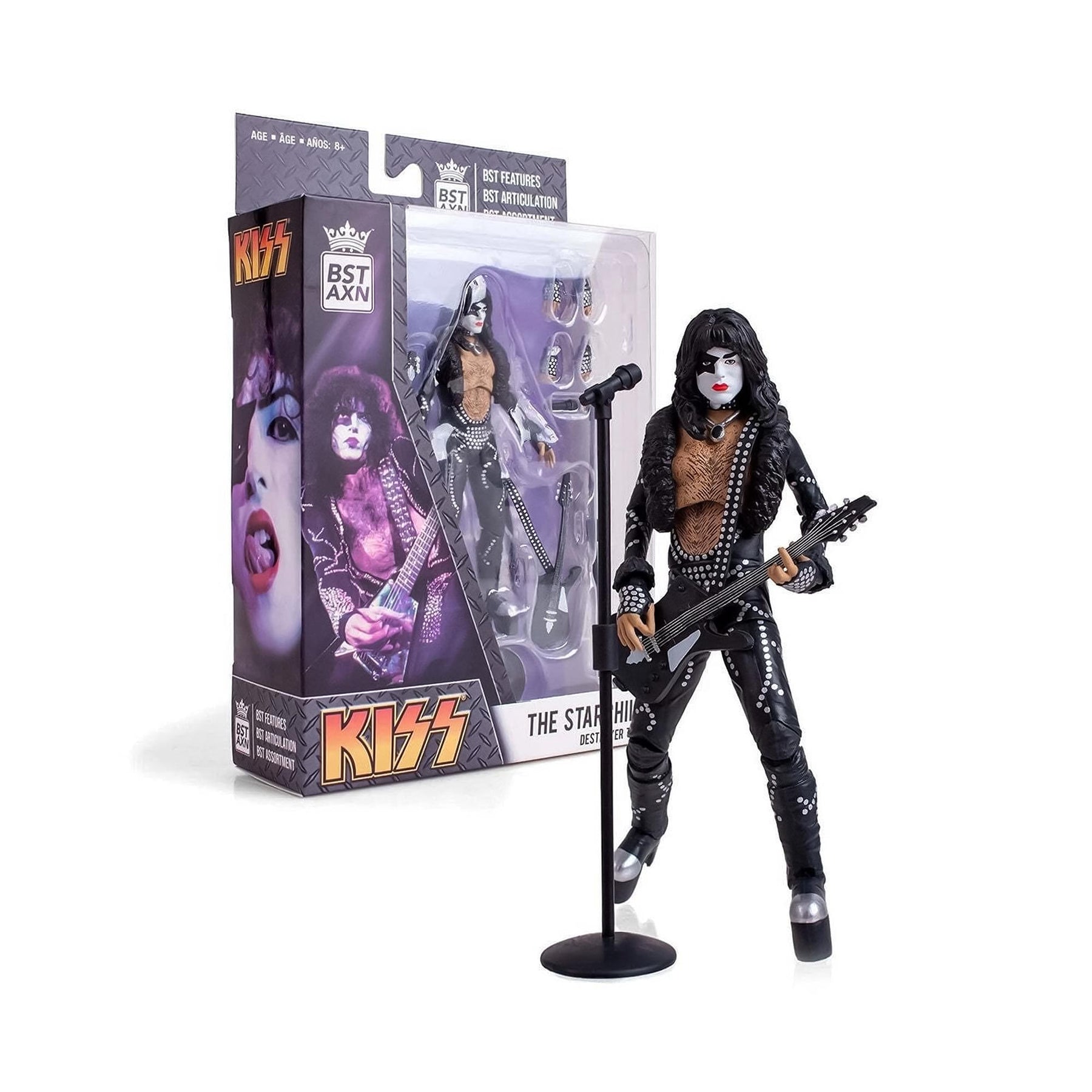 KISS BST AXN  5 Inch Action Figure | Starchild (Destroyer Tour)