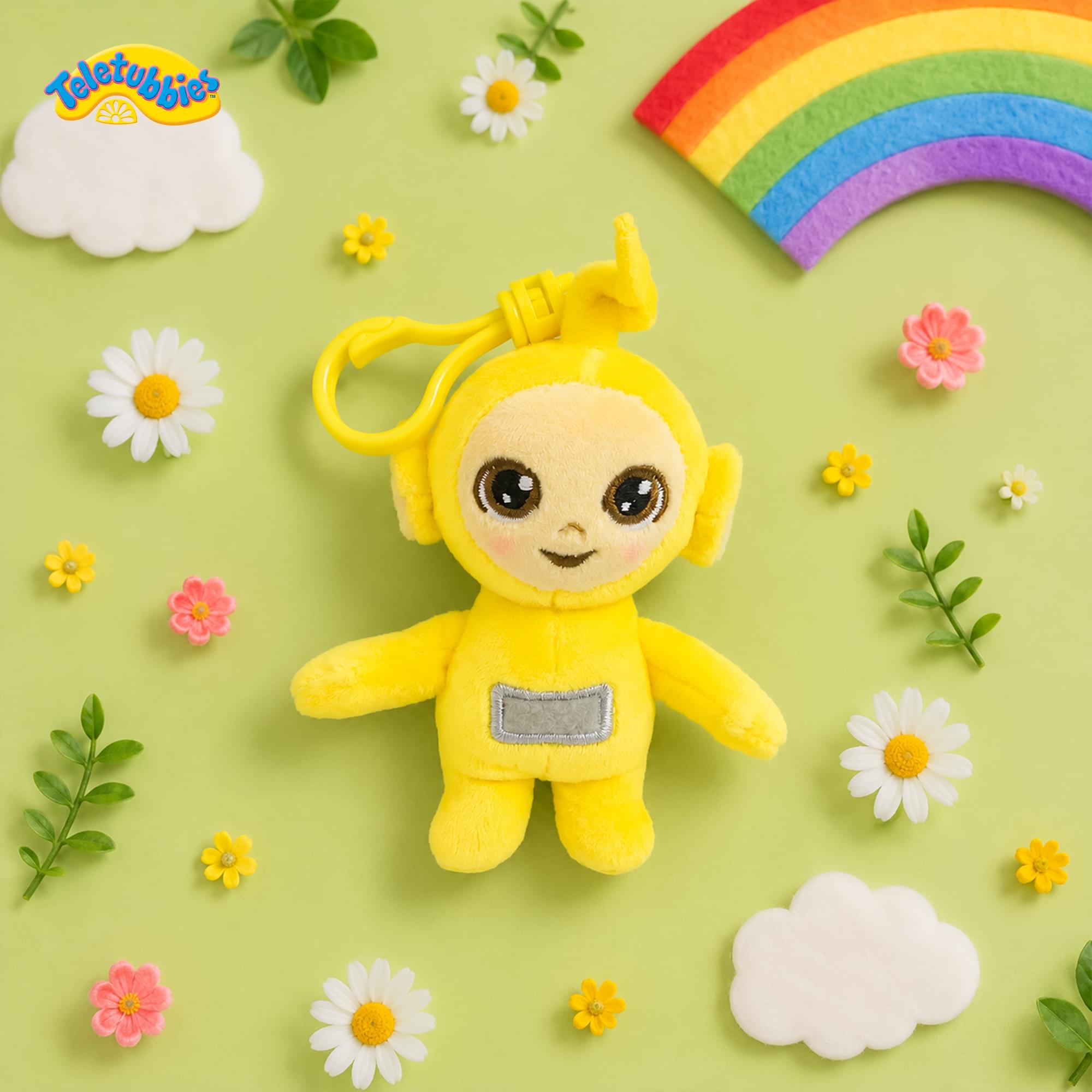 Teletubbies 4-Inch Plush Backpack Clip | Laa Laa