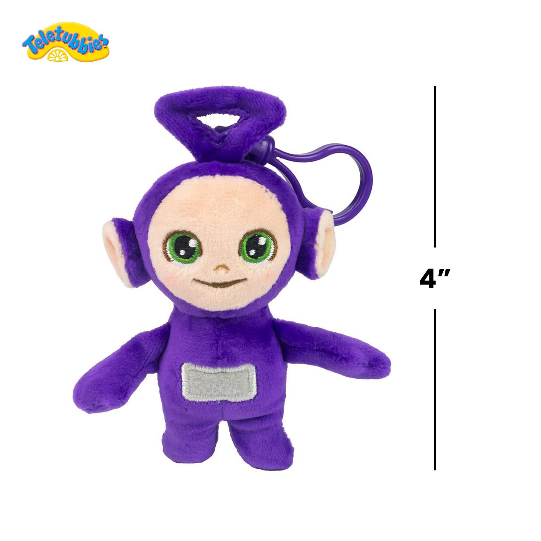 Teletubbies 4-Inch Plush Backpack Clip | Tinky Winky