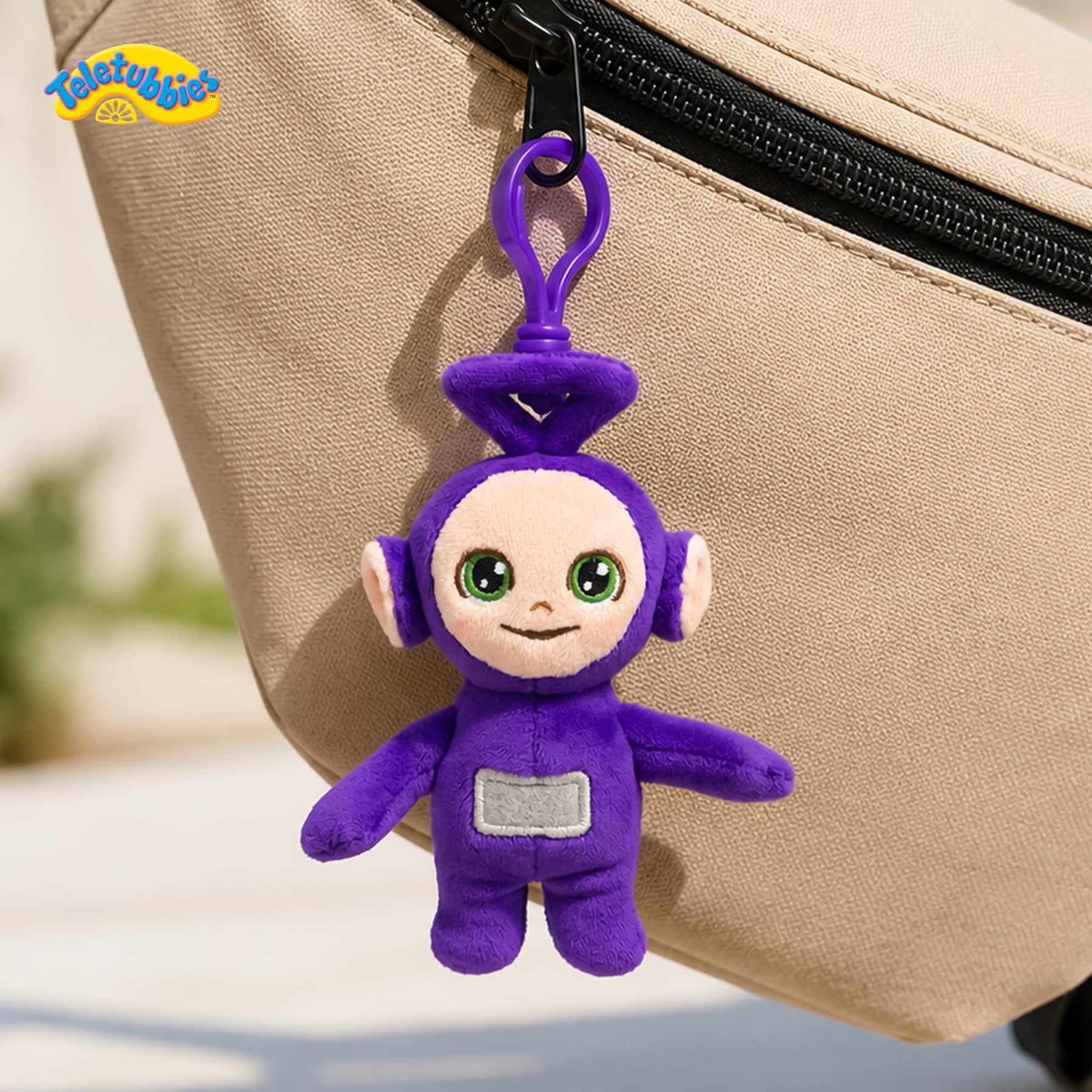 Teletubbies 4-Inch Plush Backpack Clip | Tinky Winky