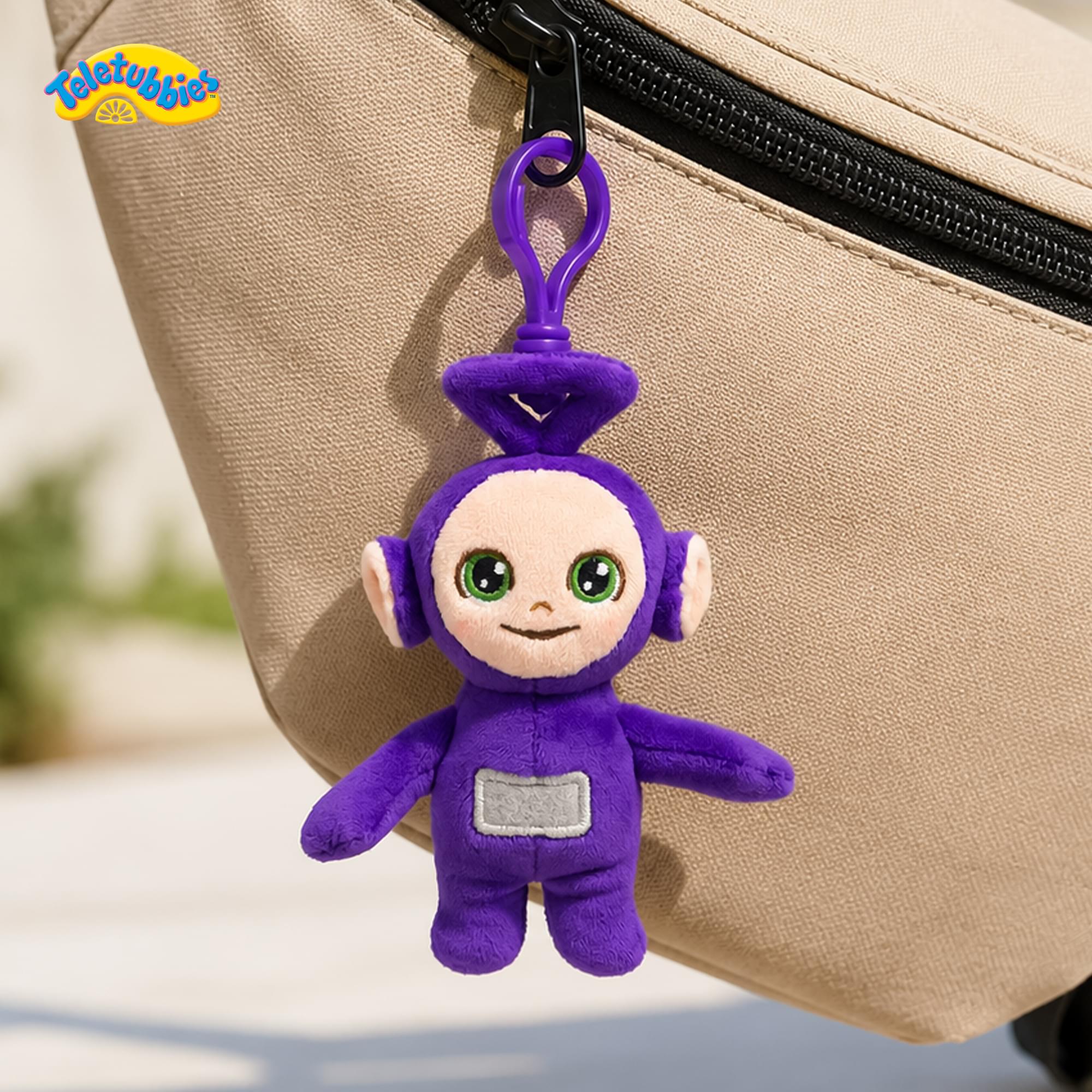 Teletubbies 4-Inch Plush Backpack Clip | Tinky Winky