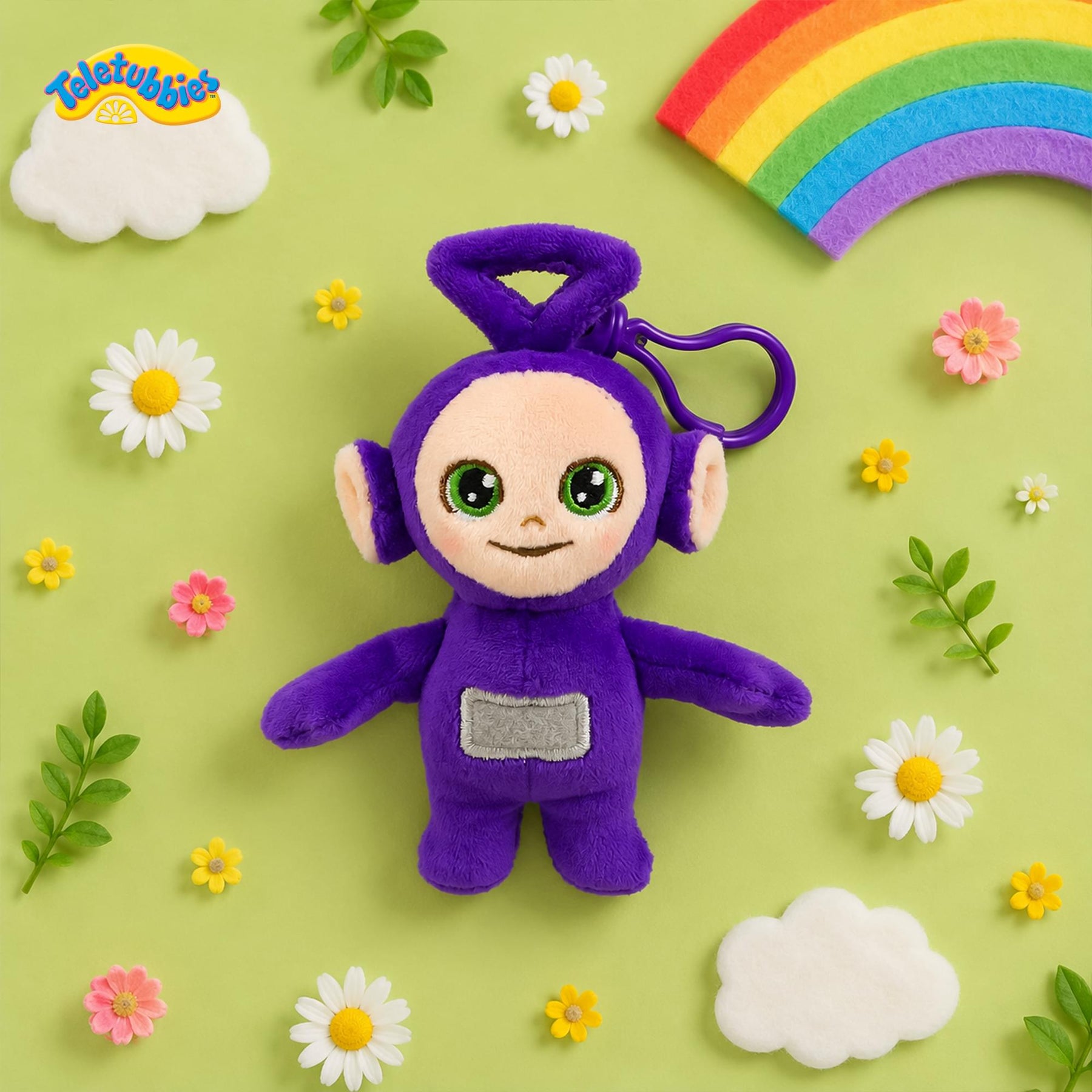 Teletubbies 4-Inch Plush Backpack Clip | Tinky Winky