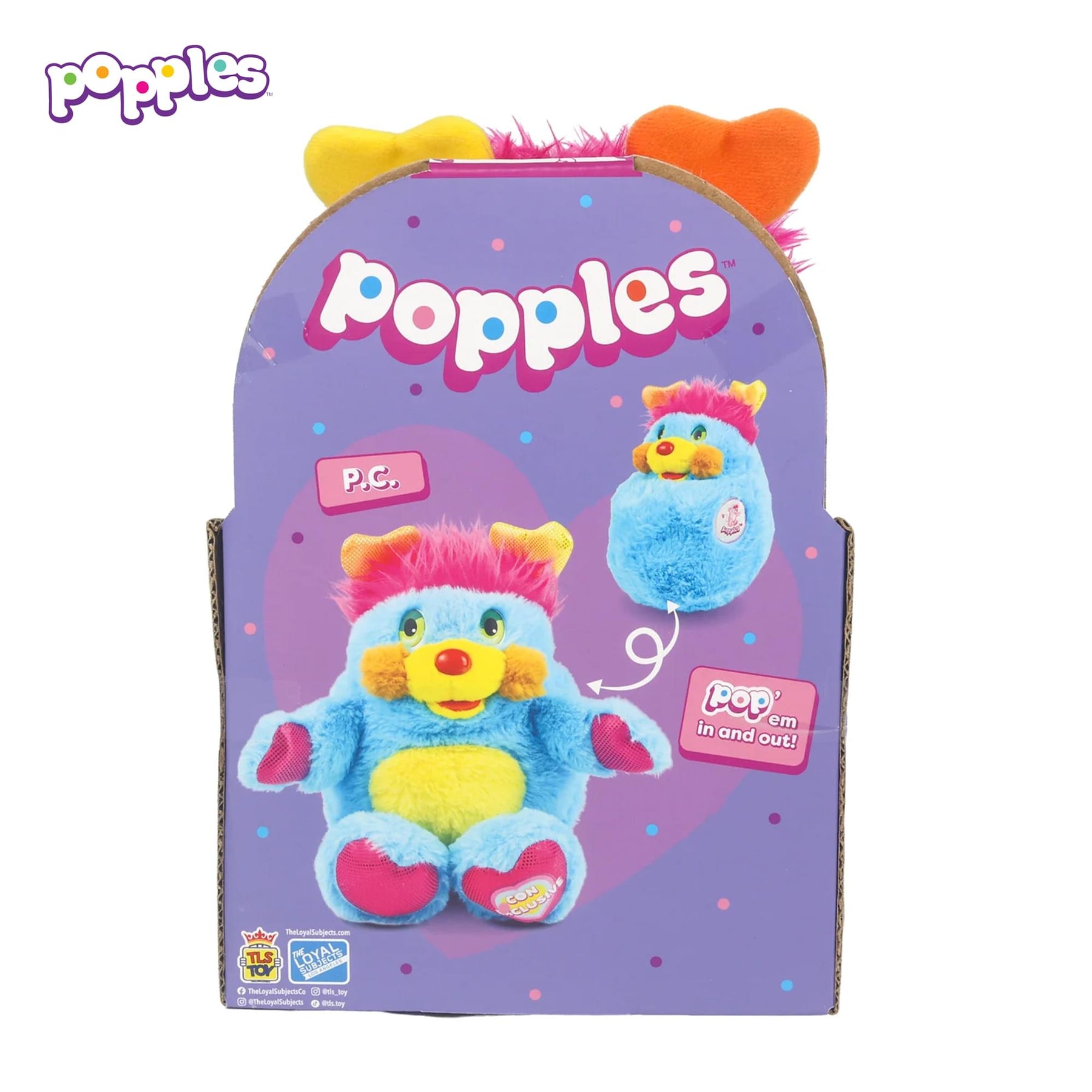 Popples Deluxe 11-Inch Reversible Collector Plush | P.C.
