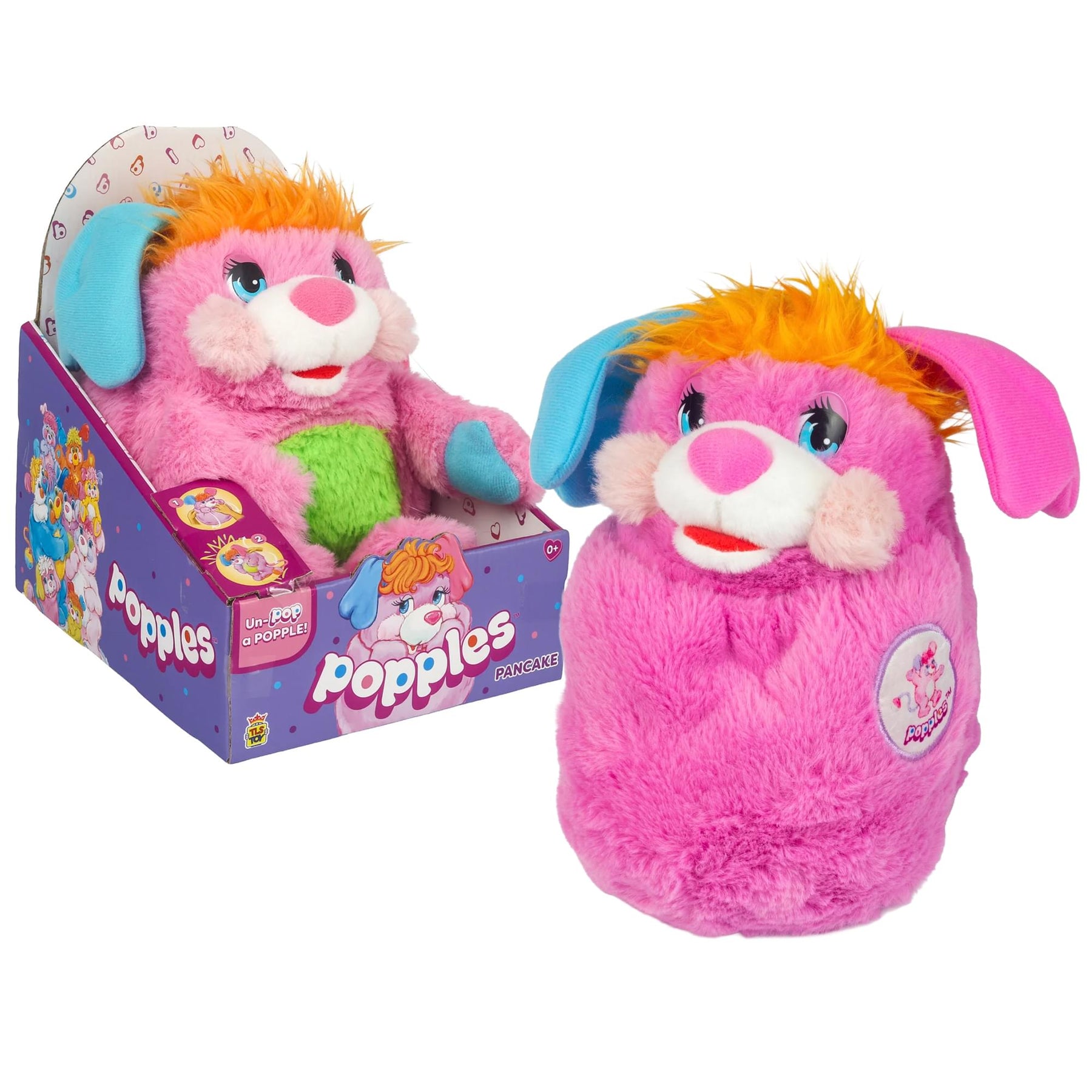 Popples Deluxe 11-Inch Reversible Collector Plush | Pancake