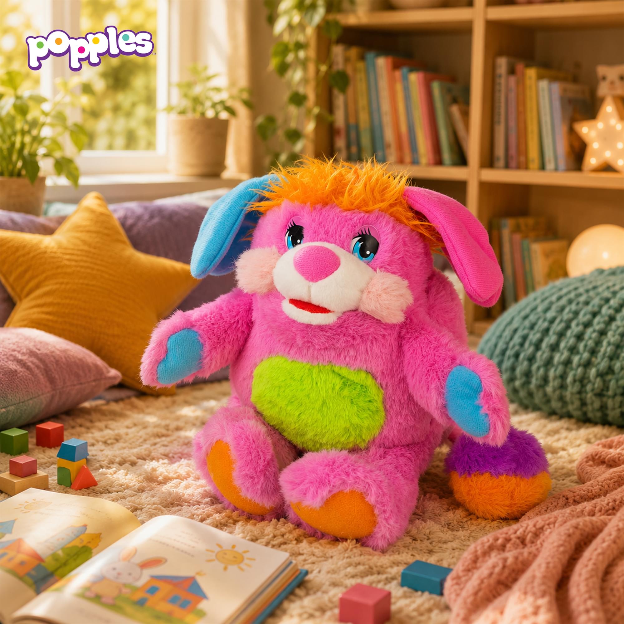Popples Deluxe 11-Inch Reversible Collector Plush | Pancake