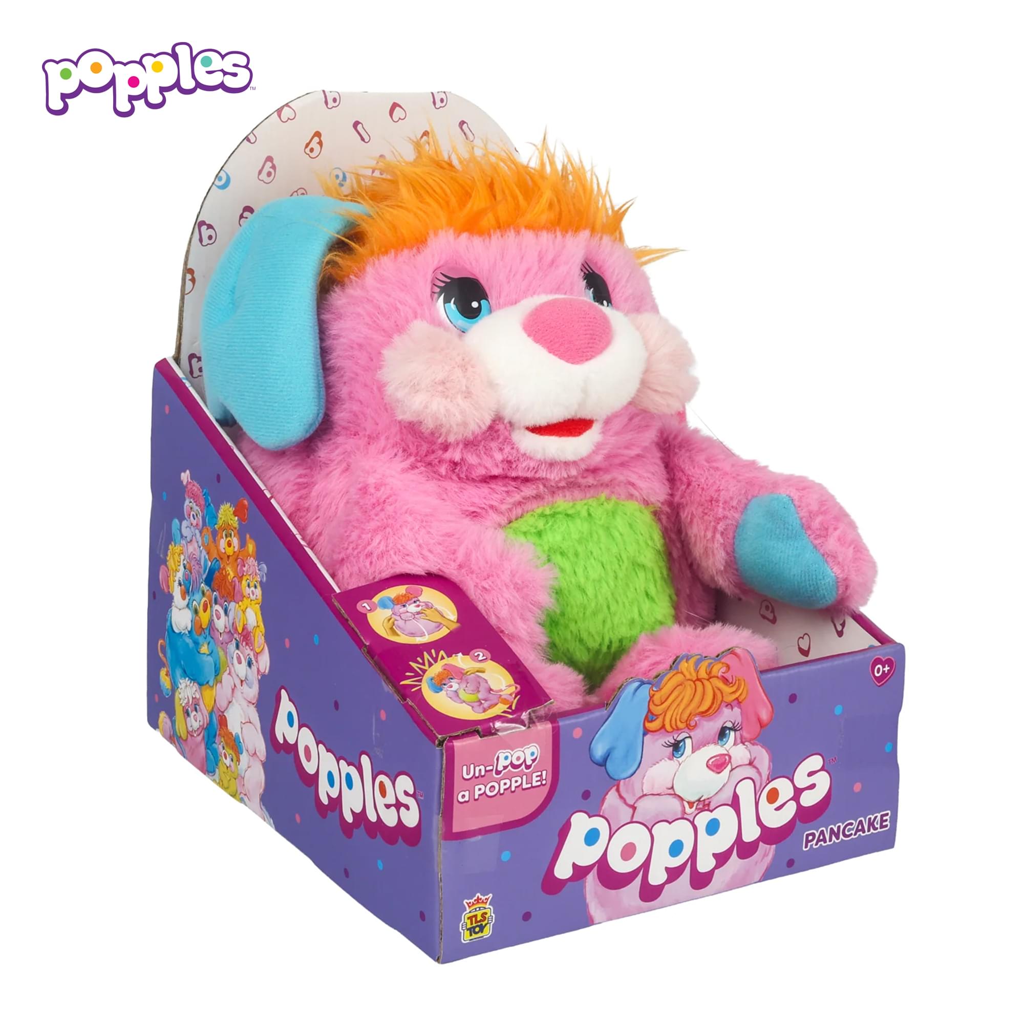 Popples Deluxe 11-Inch Reversible Collector Plush | Pancake