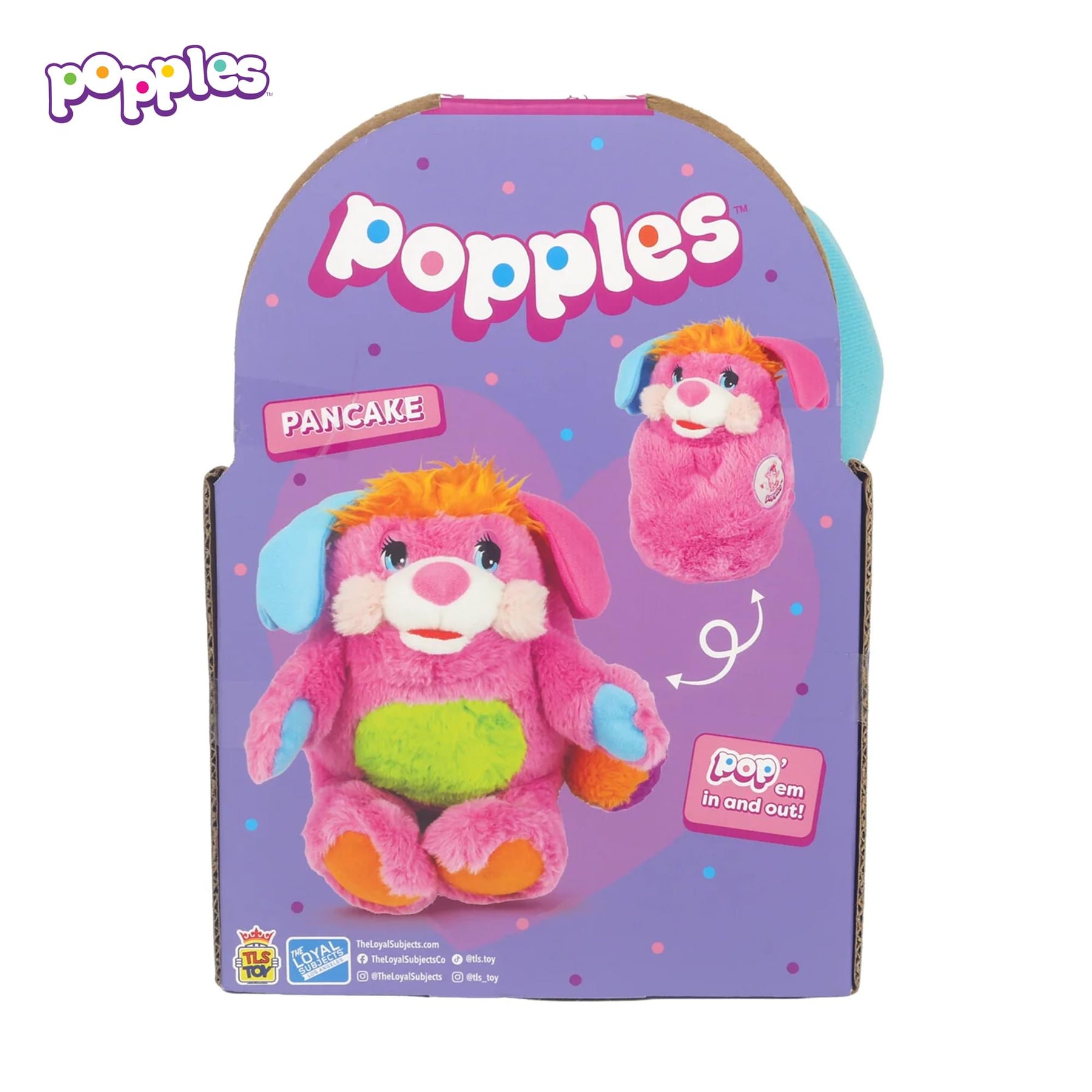 Popples Deluxe 11-Inch Reversible Collector Plush | Pancake