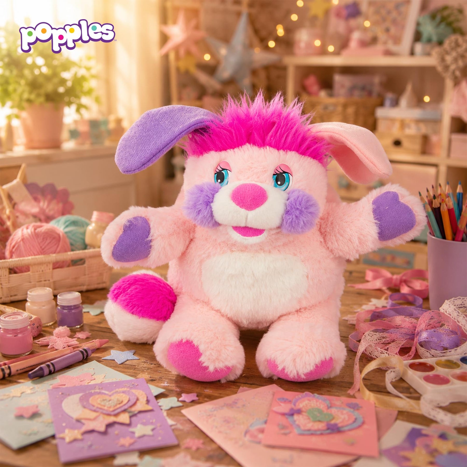 Popples Deluxe 11-Inch Reversible Collector Plush | Party