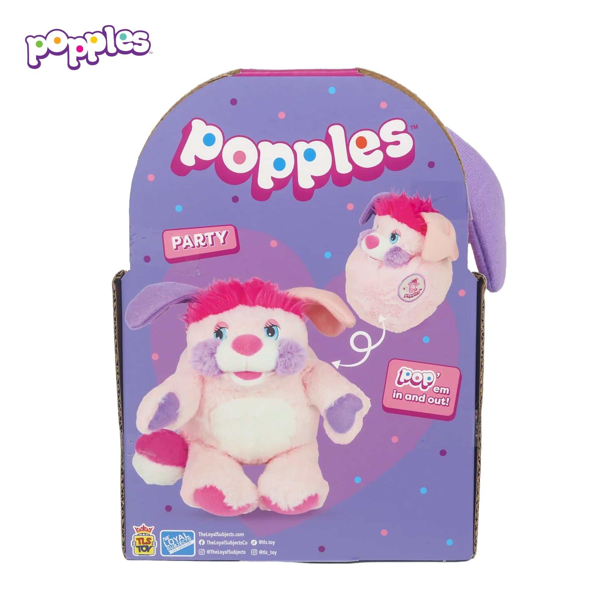 Popples Deluxe 11-Inch Reversible Collector Plush | Party