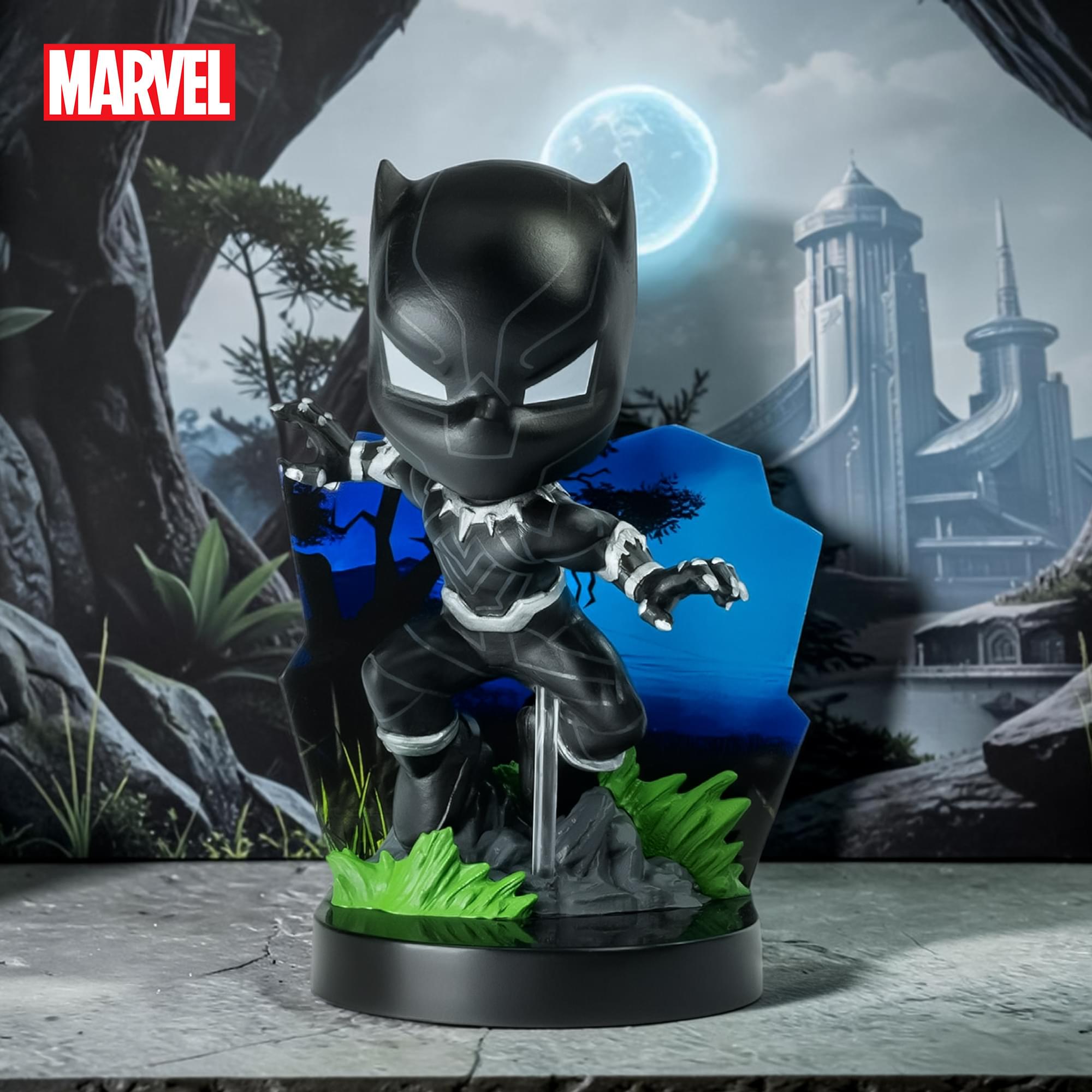 Marvel Black Panther 4-Inch Superama Kinetic Energy Diorama