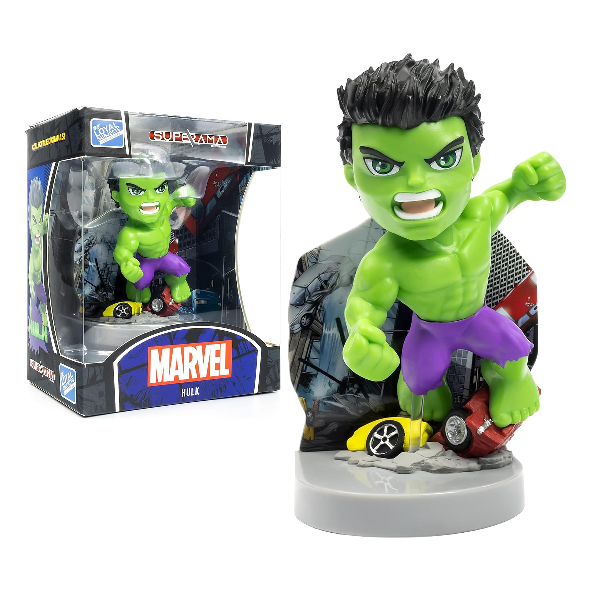 Marvel Hulk 4-Inch Superama Kinetic Energy Diorama