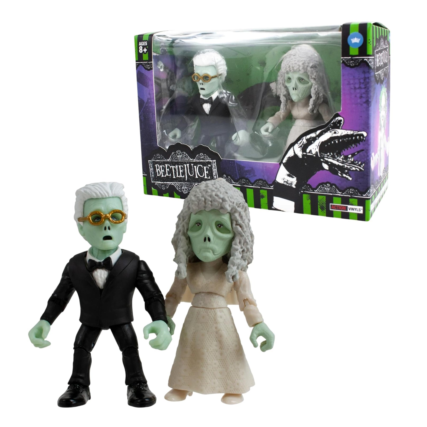 Beetlejuice Wedding Adam and Barbara 3-Inch Action Vinyl Set