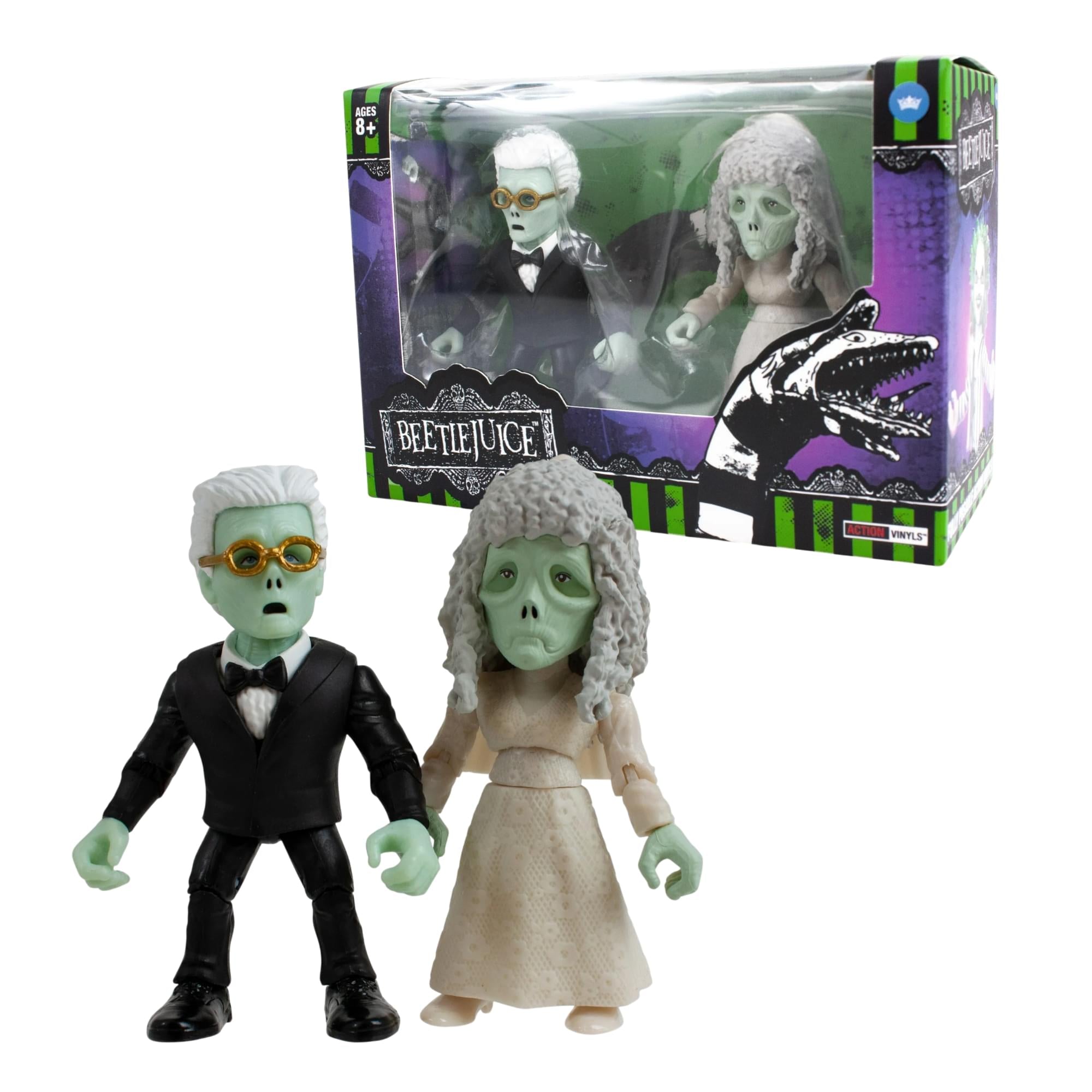 Beetlejuice Wedding Adam and Barbara 3-Inch Action Vinyl Set