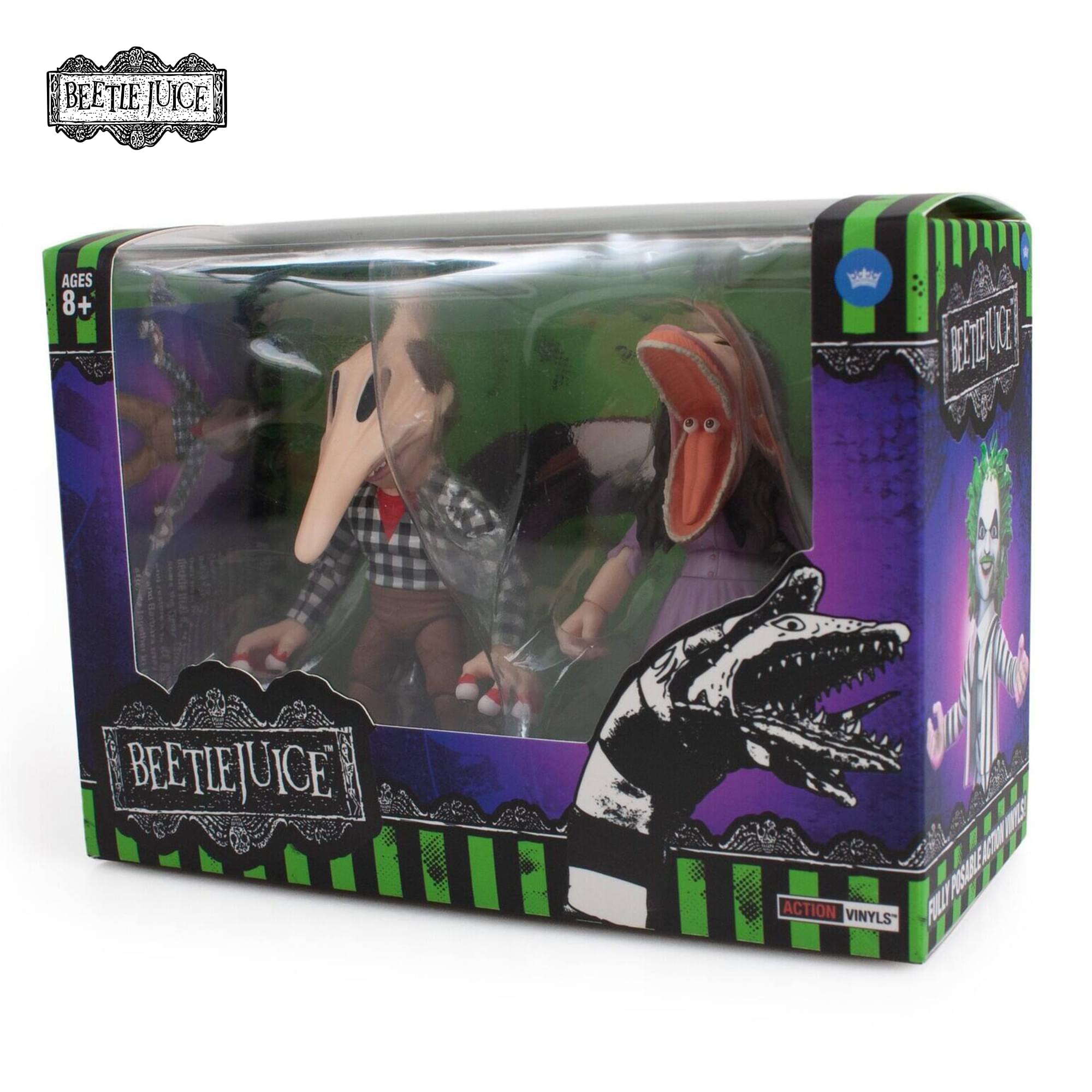 Beetlejuice Scary Adam and Barbara 3-Inch Action Vinyl Set