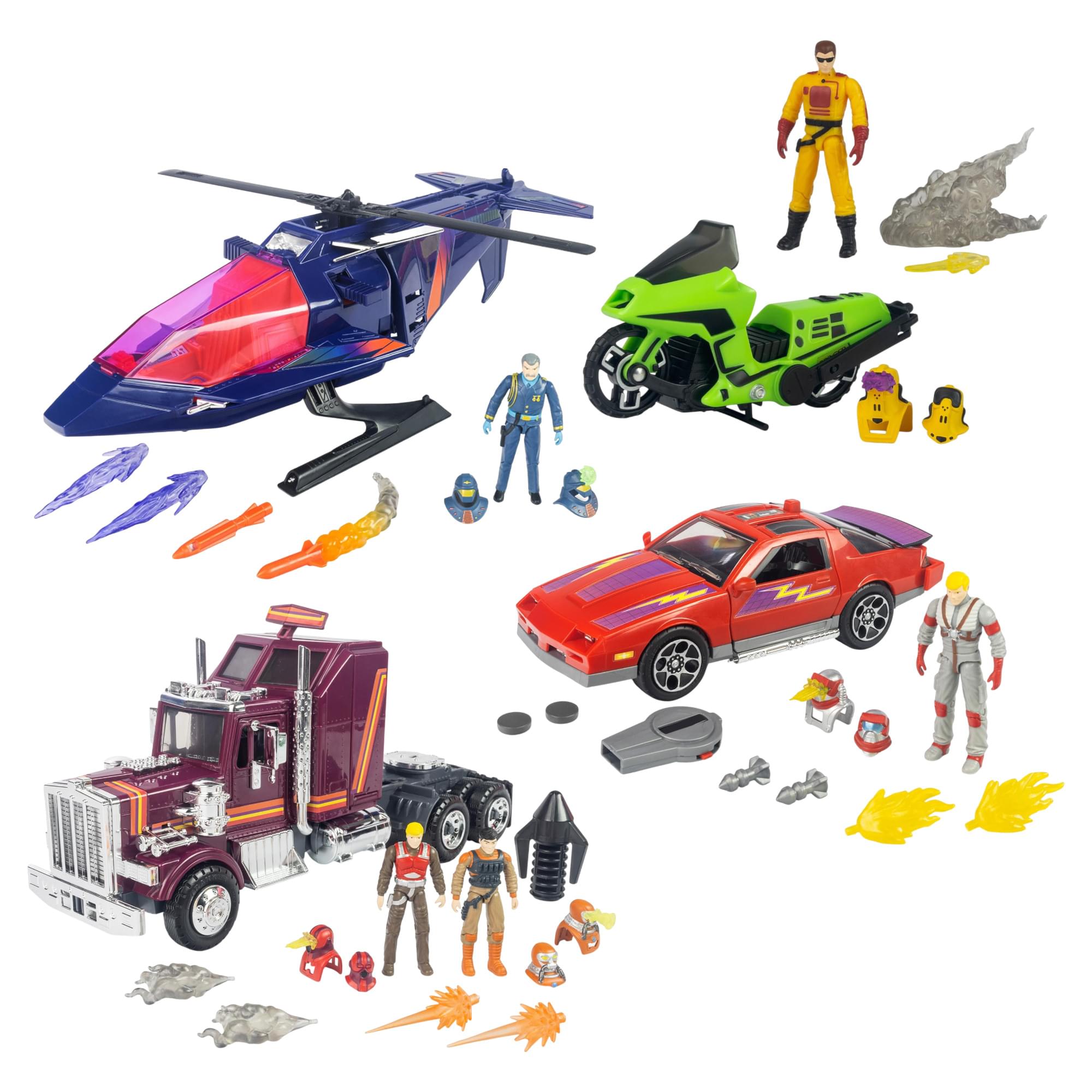 M.A.S.K. Deluxe Air and Land Tactical 4-Vehicle Collection | Set of 4