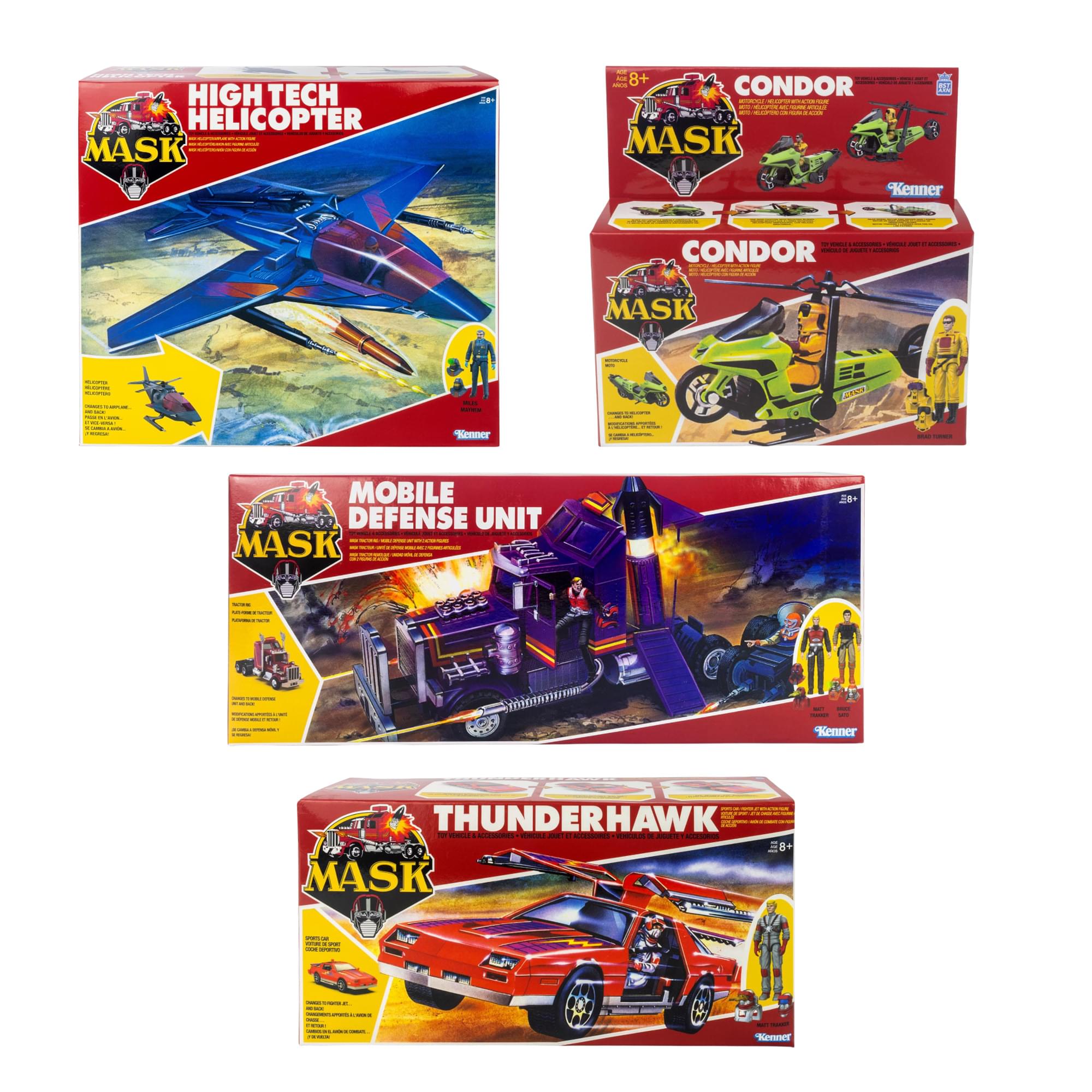M.A.S.K. Deluxe Air and Land Tactical 4-Vehicle Collection | Set of 4