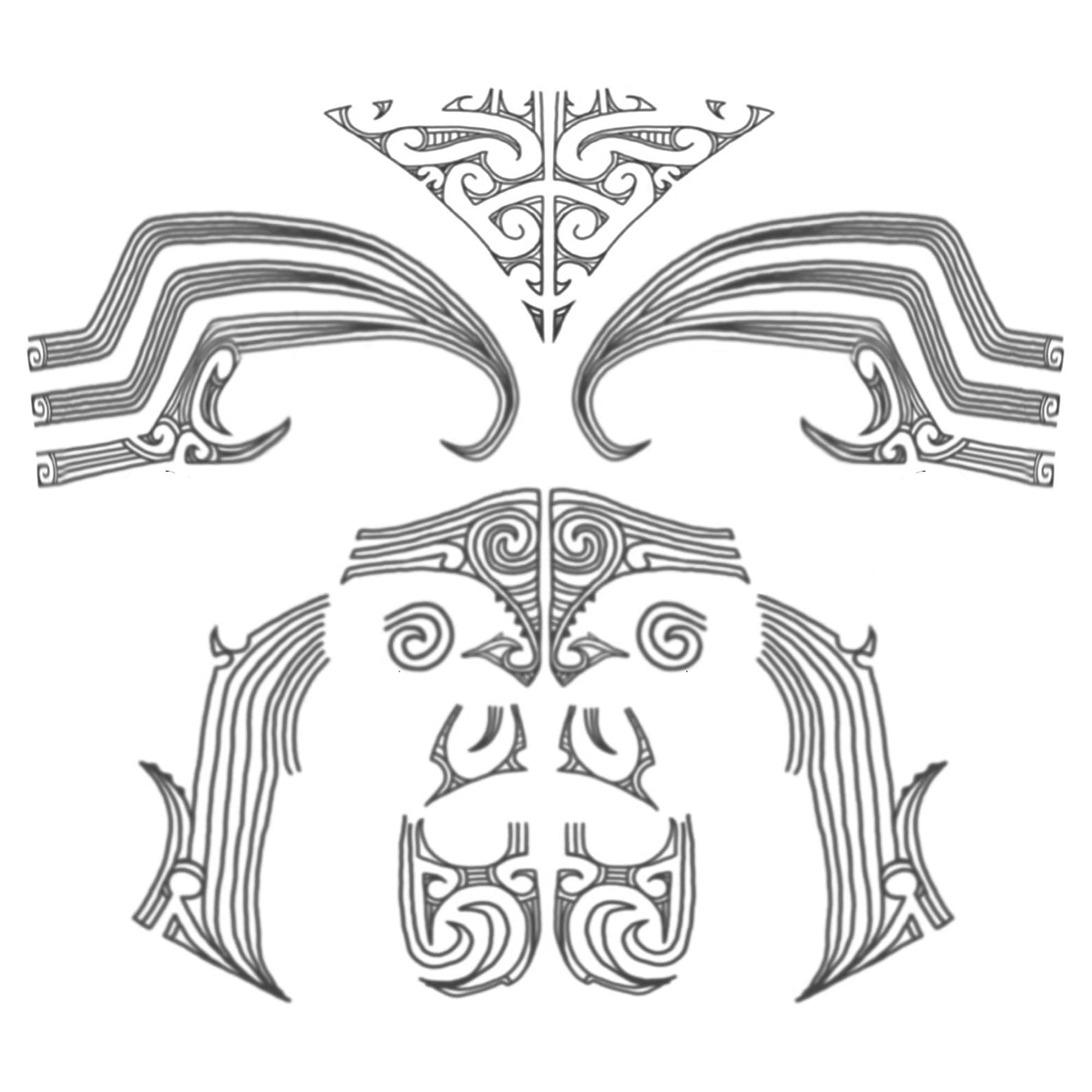 Maori Face Adult Costume