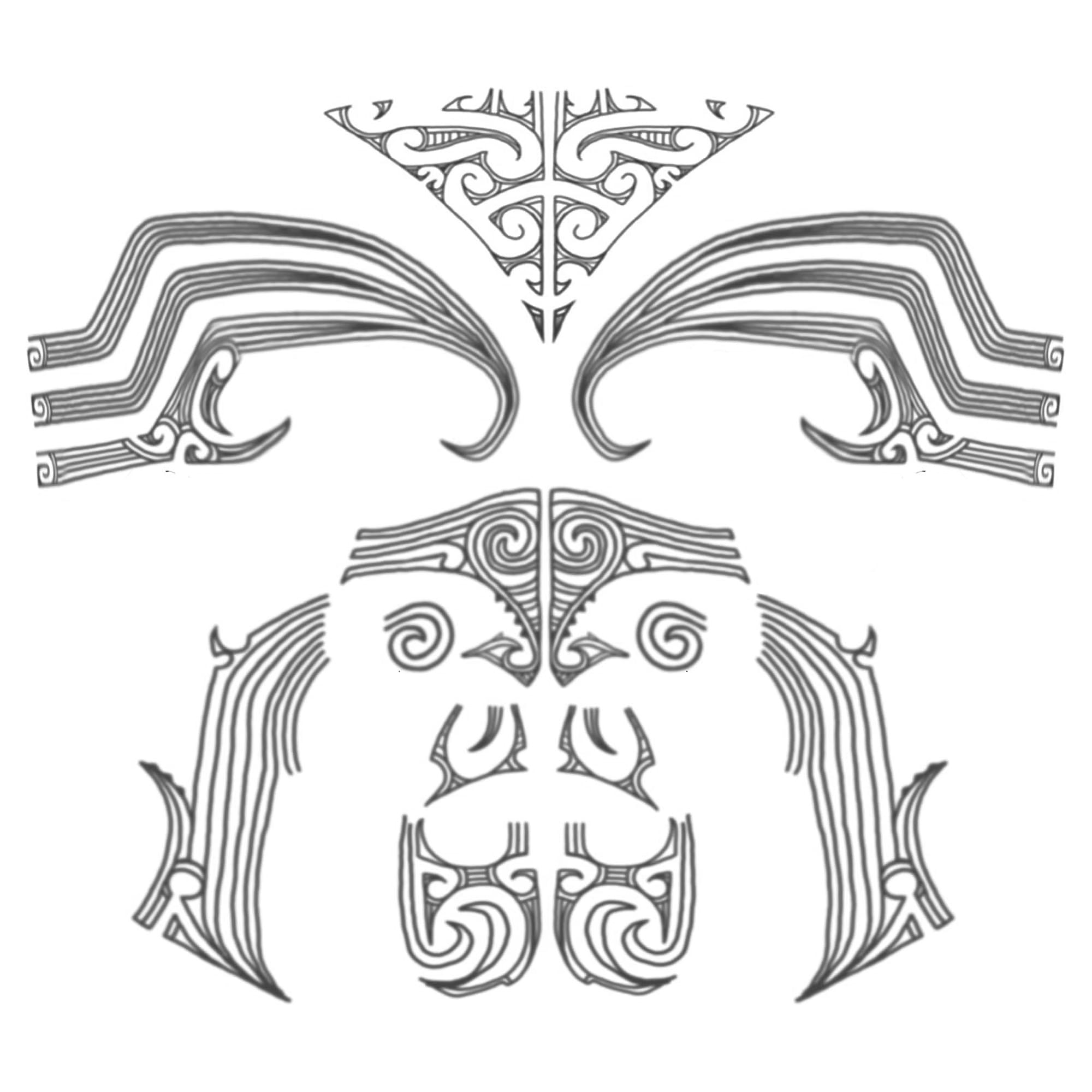 Maori Face Adult Costume