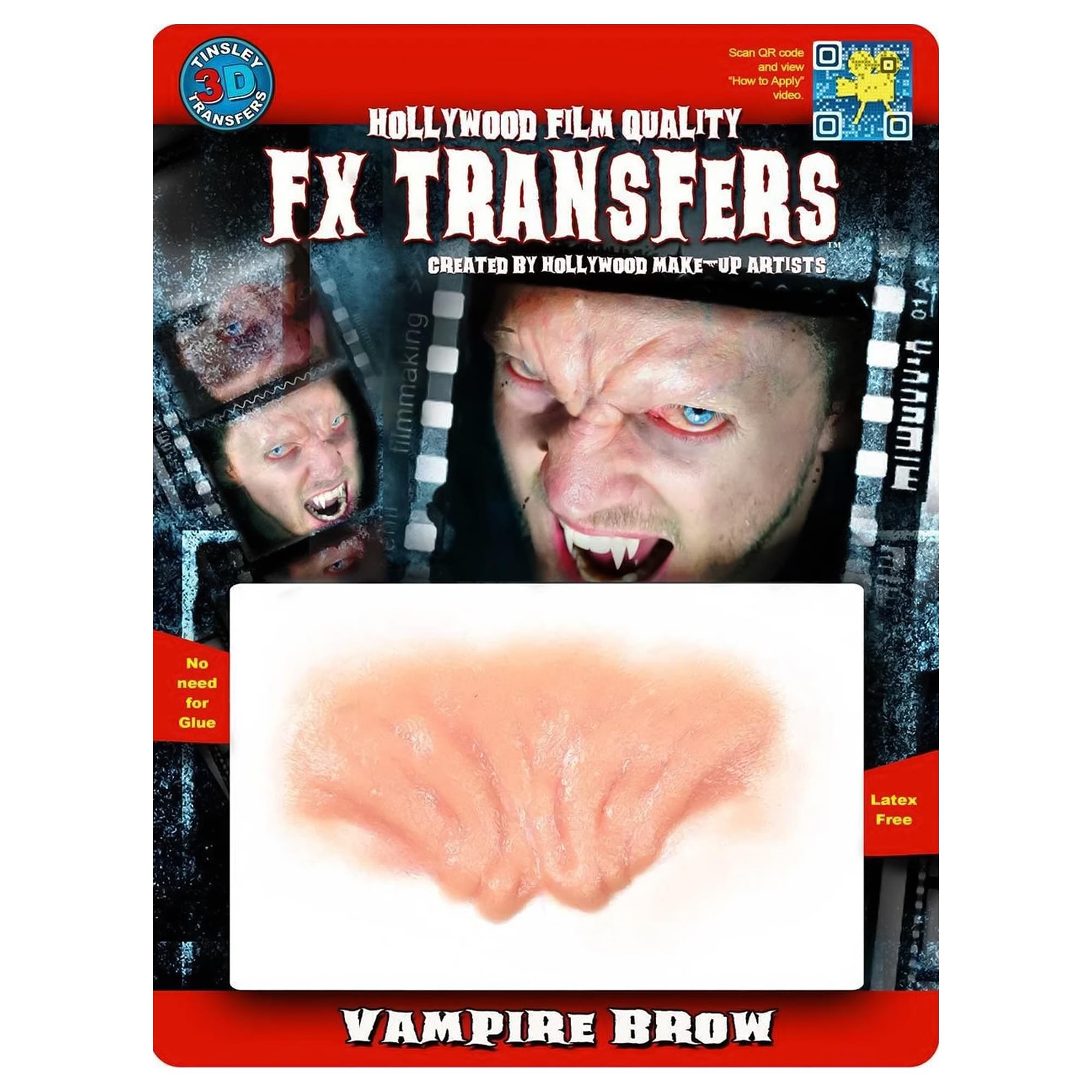 Vampire Brow 3d Fx Transfers Costume Accessory