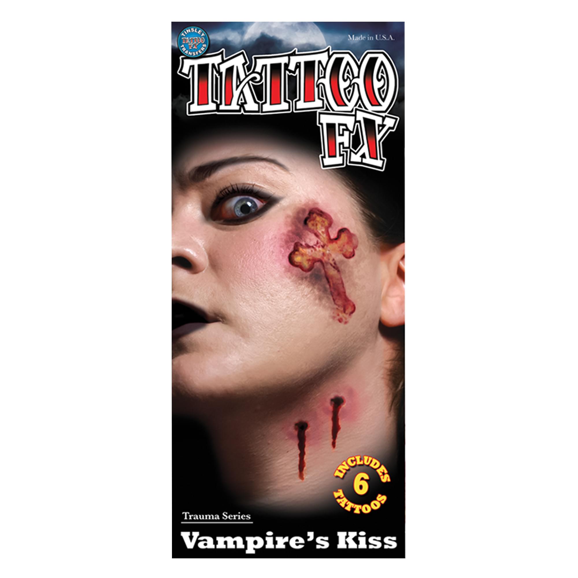 Vampire Kiss Temporary Tattoos Costume Accessory