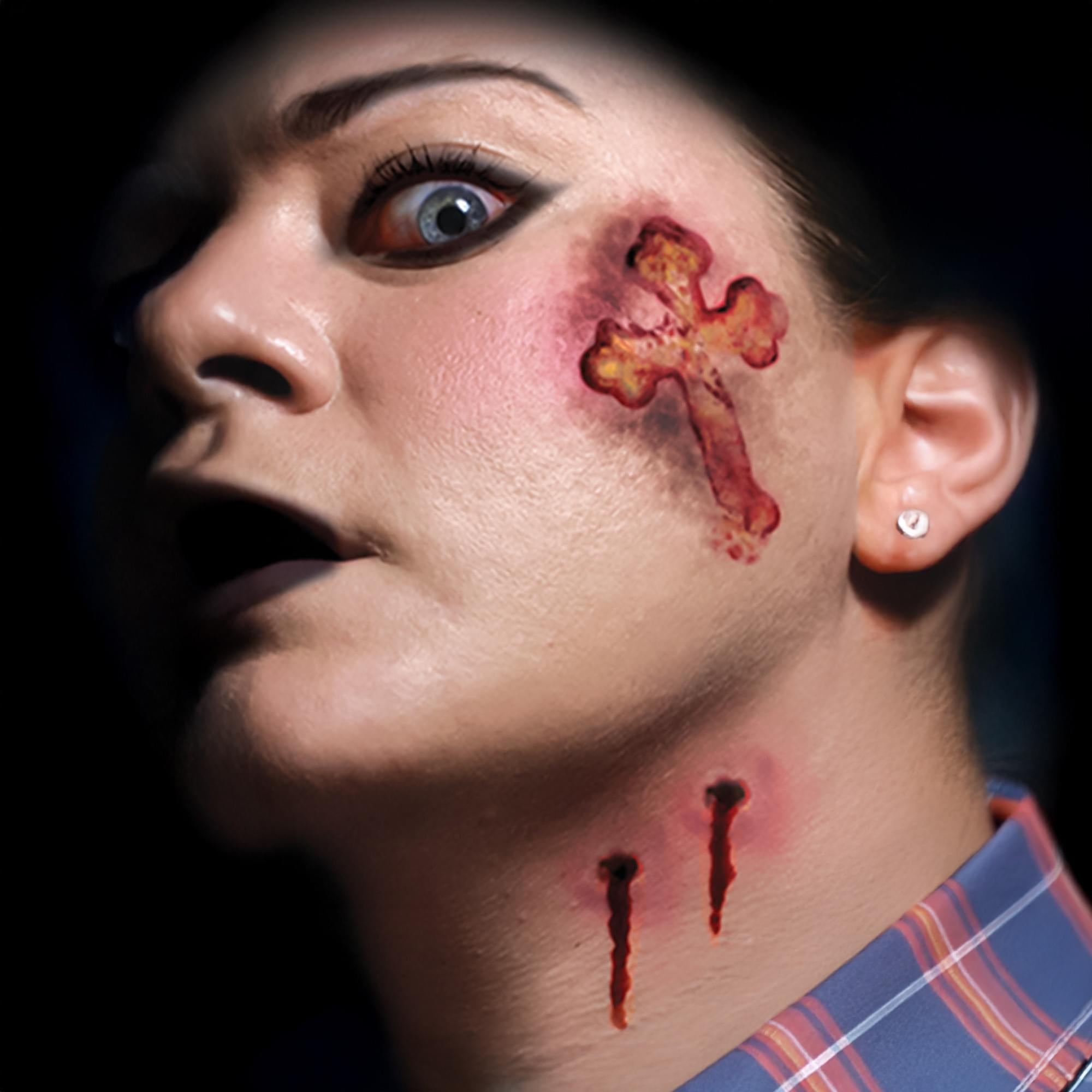 Vampire Kiss Temporary Tattoos Costume Accessory