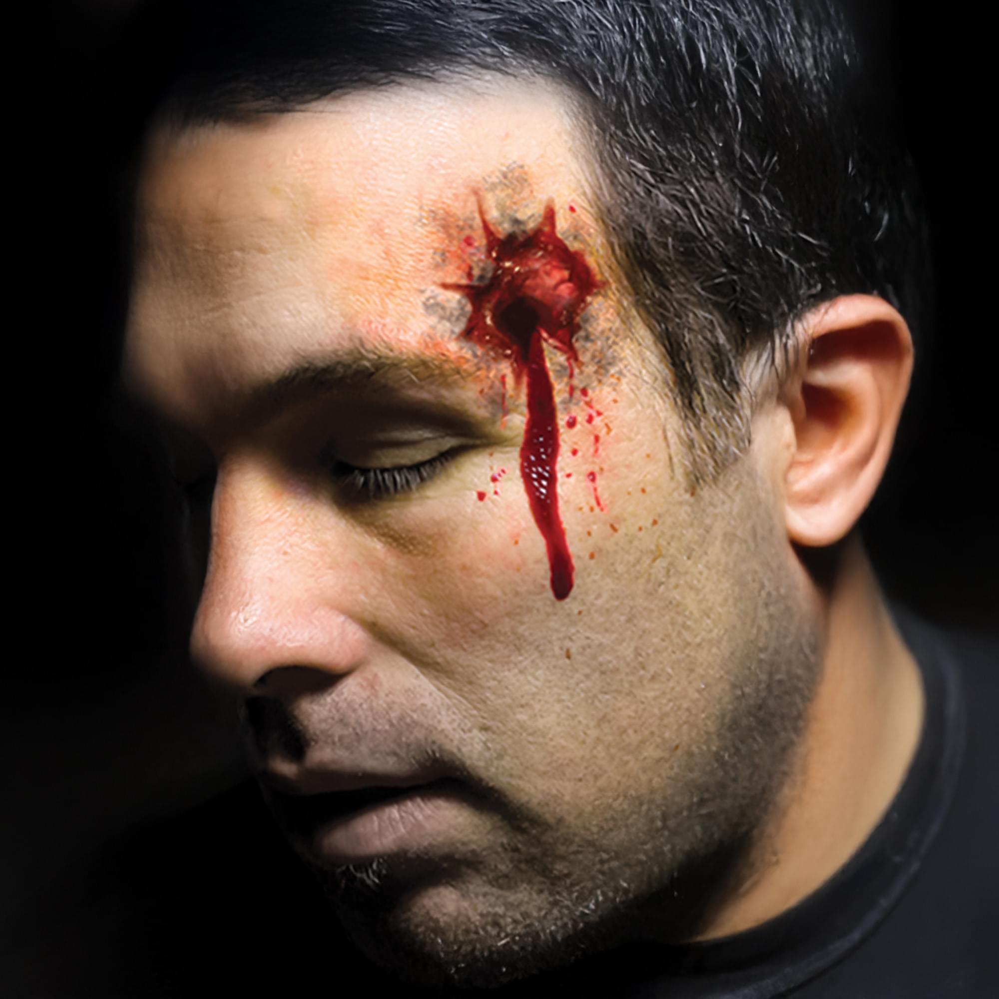 Shot and Stabbed Gorywood Temporary Tattoos Costume Accessory