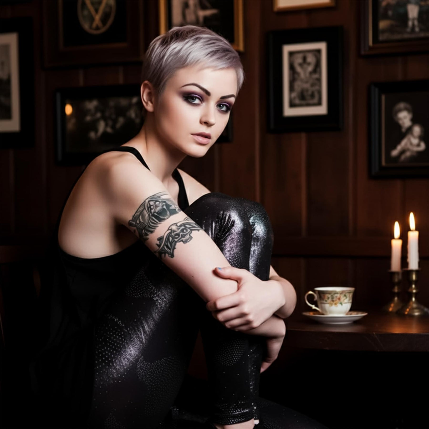 Reaper Body Band Tattoo Costume Accessory