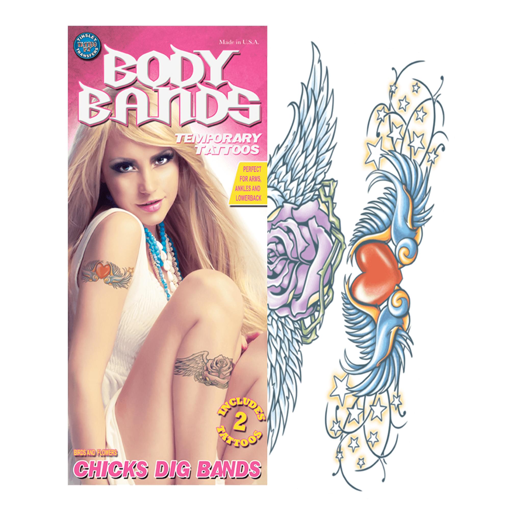 Swallows Body Band Tattoo Costume Accessory