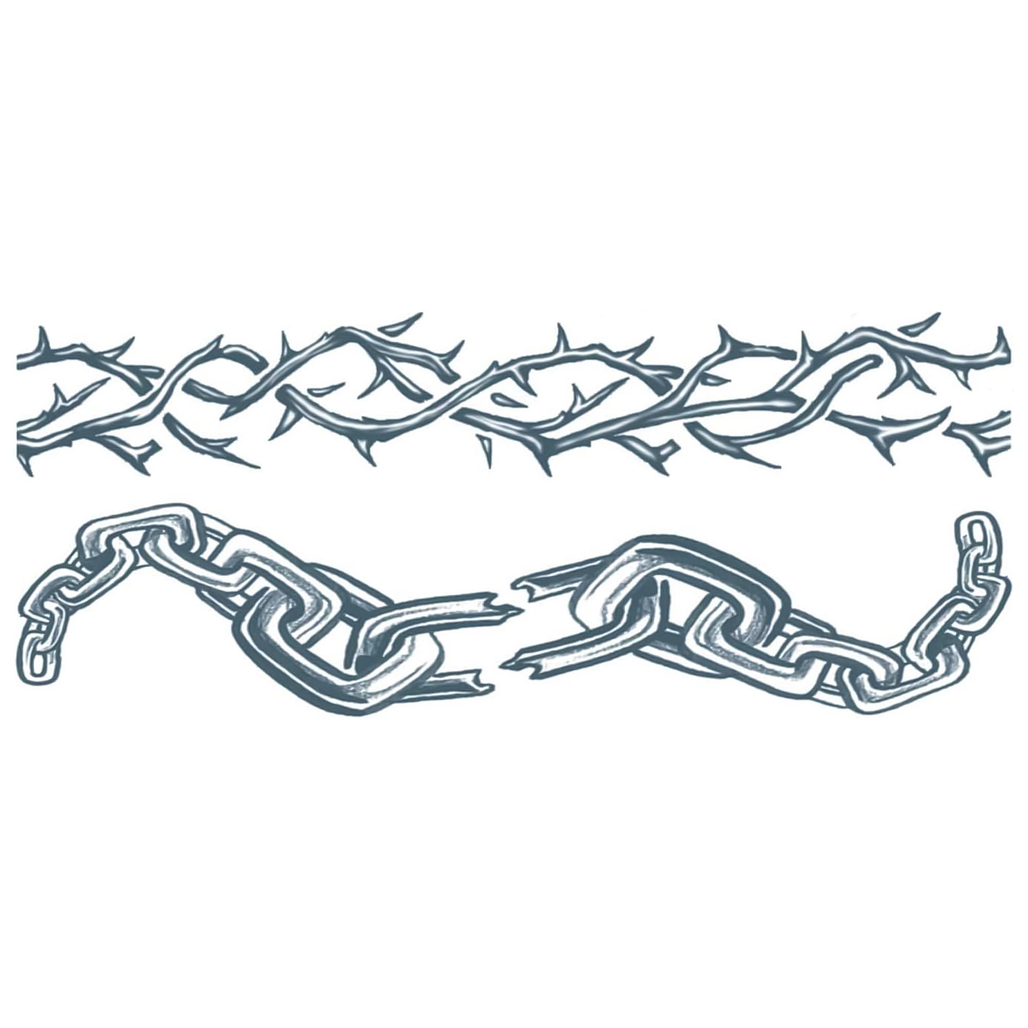 Chained Body Band Tattoo Costume Accessory