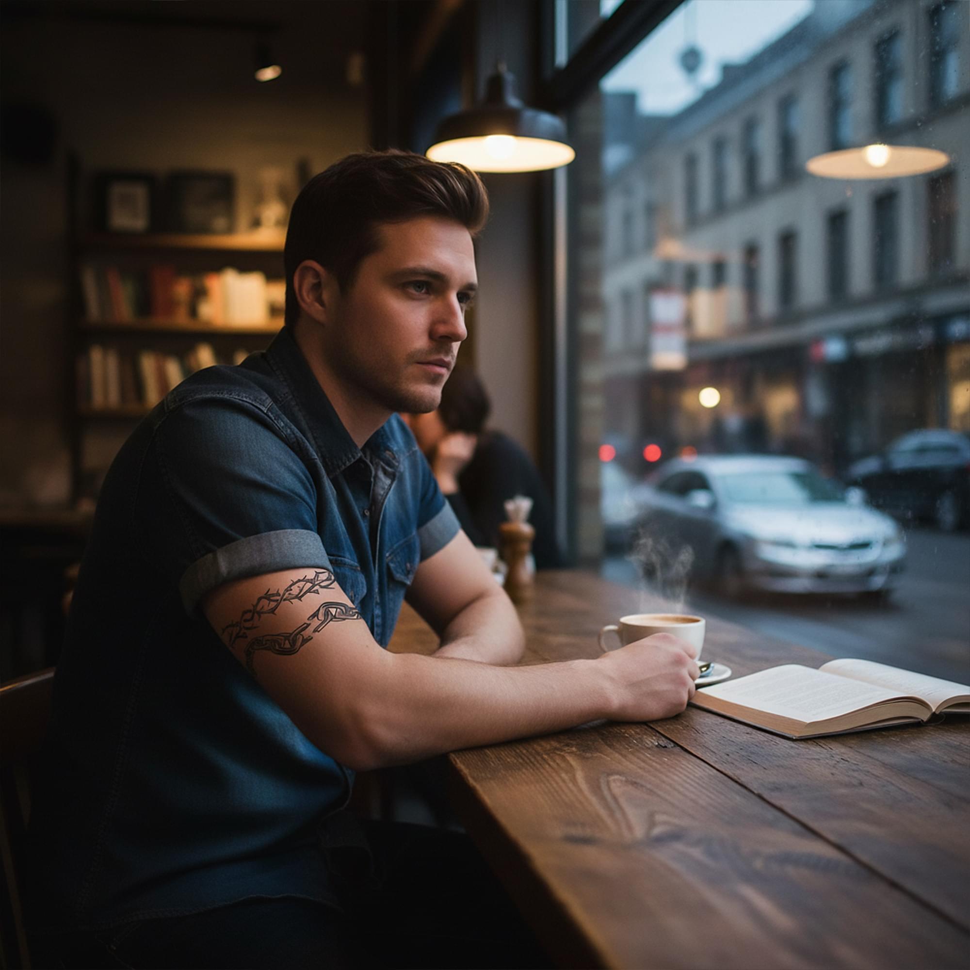 Chained Body Band Tattoo Costume Accessory