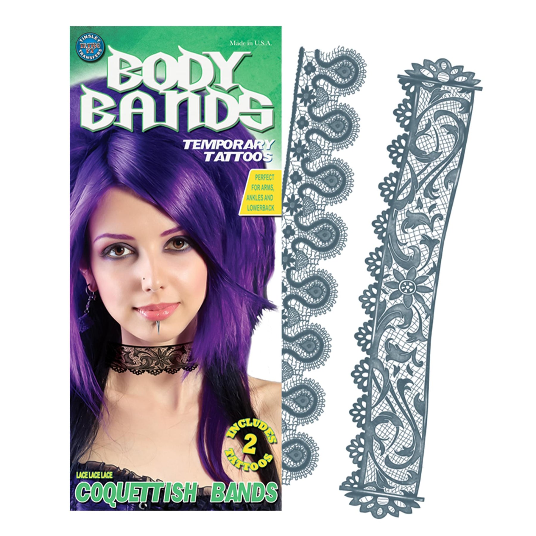 Lace Body Band Tattoo Costume Accessory