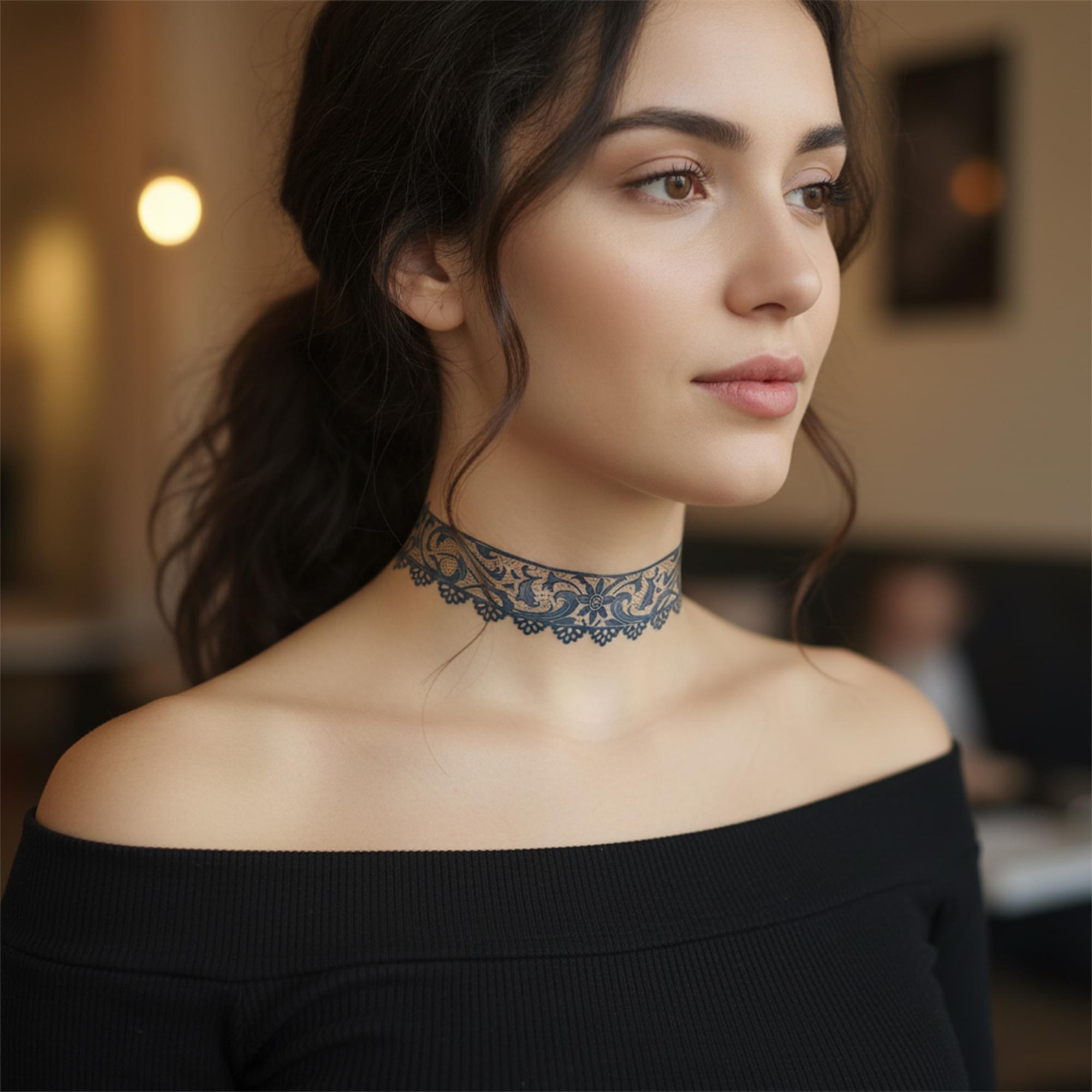 Lace Body Band Tattoo Costume Accessory