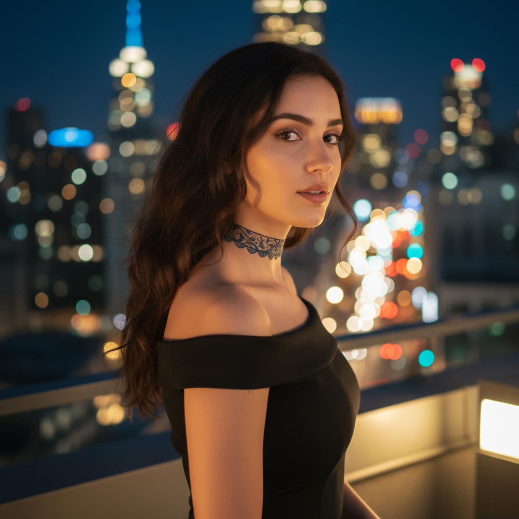 Lace Body Band Tattoo Costume Accessory