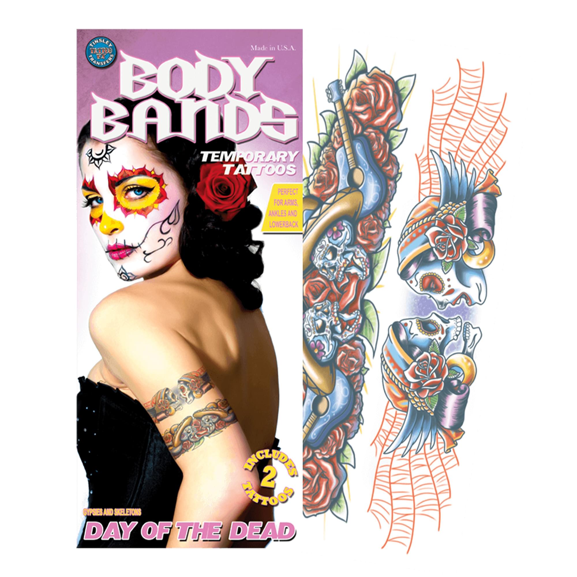 Gypsy Skull Body Band Tattoo Costume Accessory