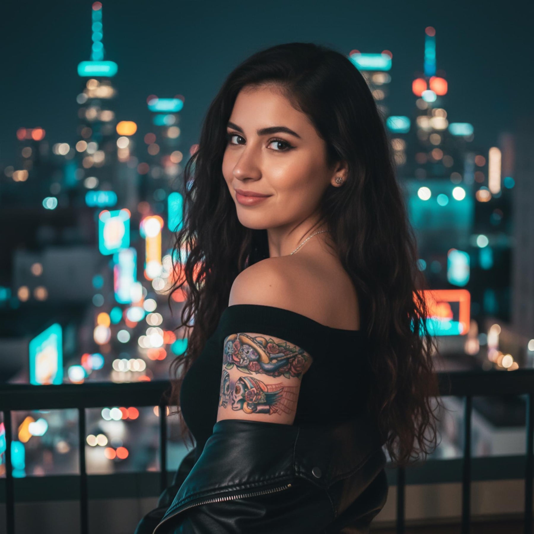 Gypsy Skull Body Band Tattoo Costume Accessory