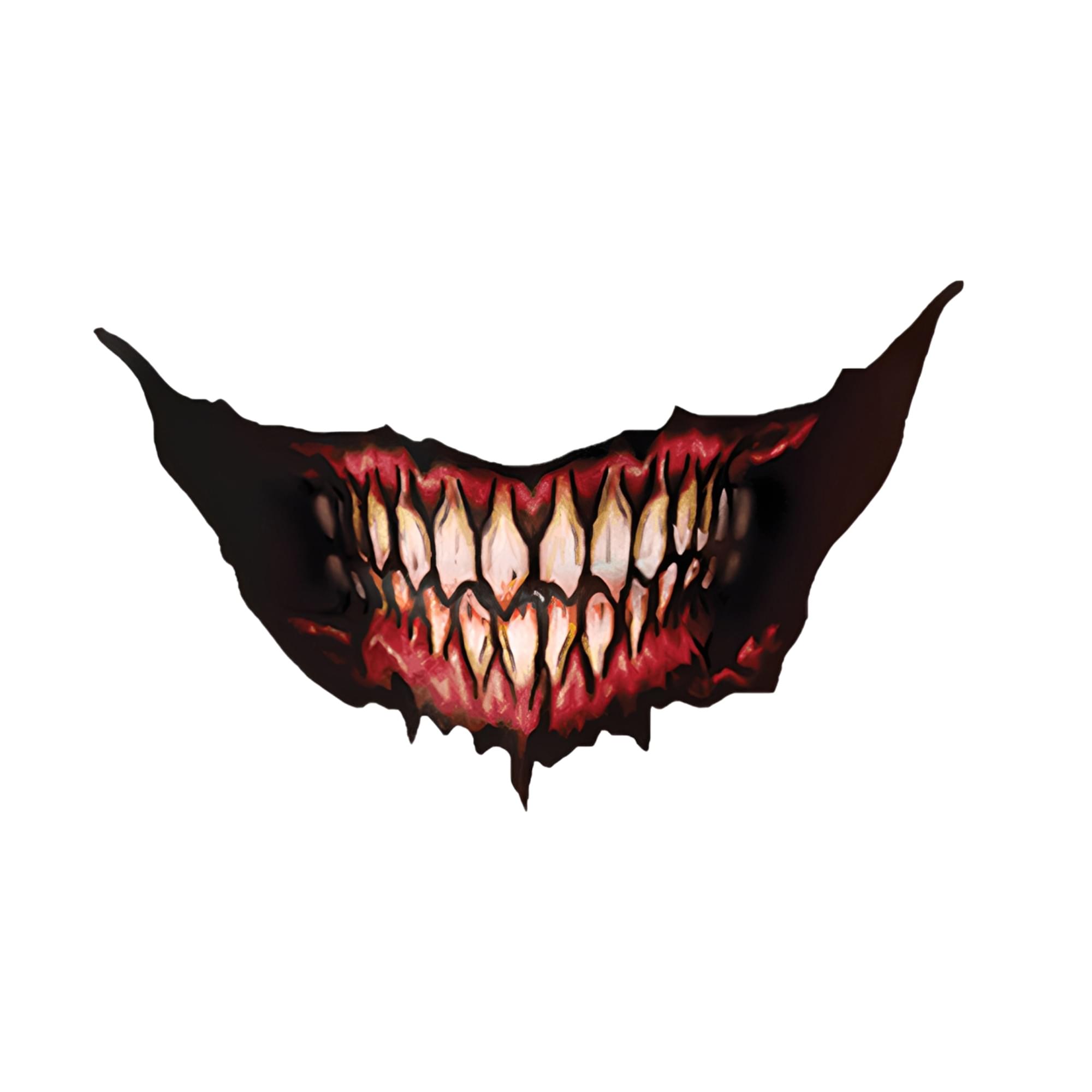 Demon Big Mouth Tattoo Costume Accessory