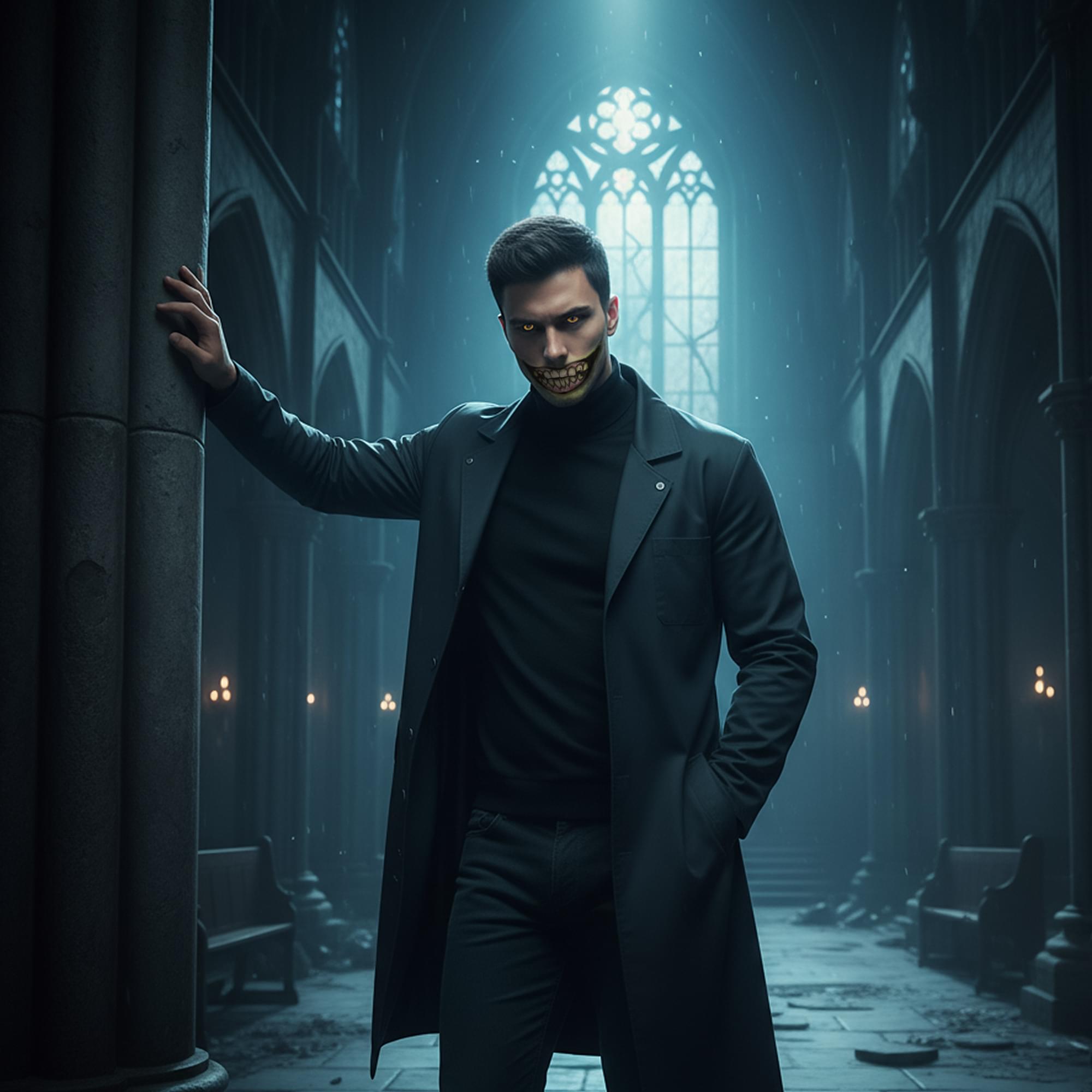 Chipped Big Mouth Tattoo Costume Accessory