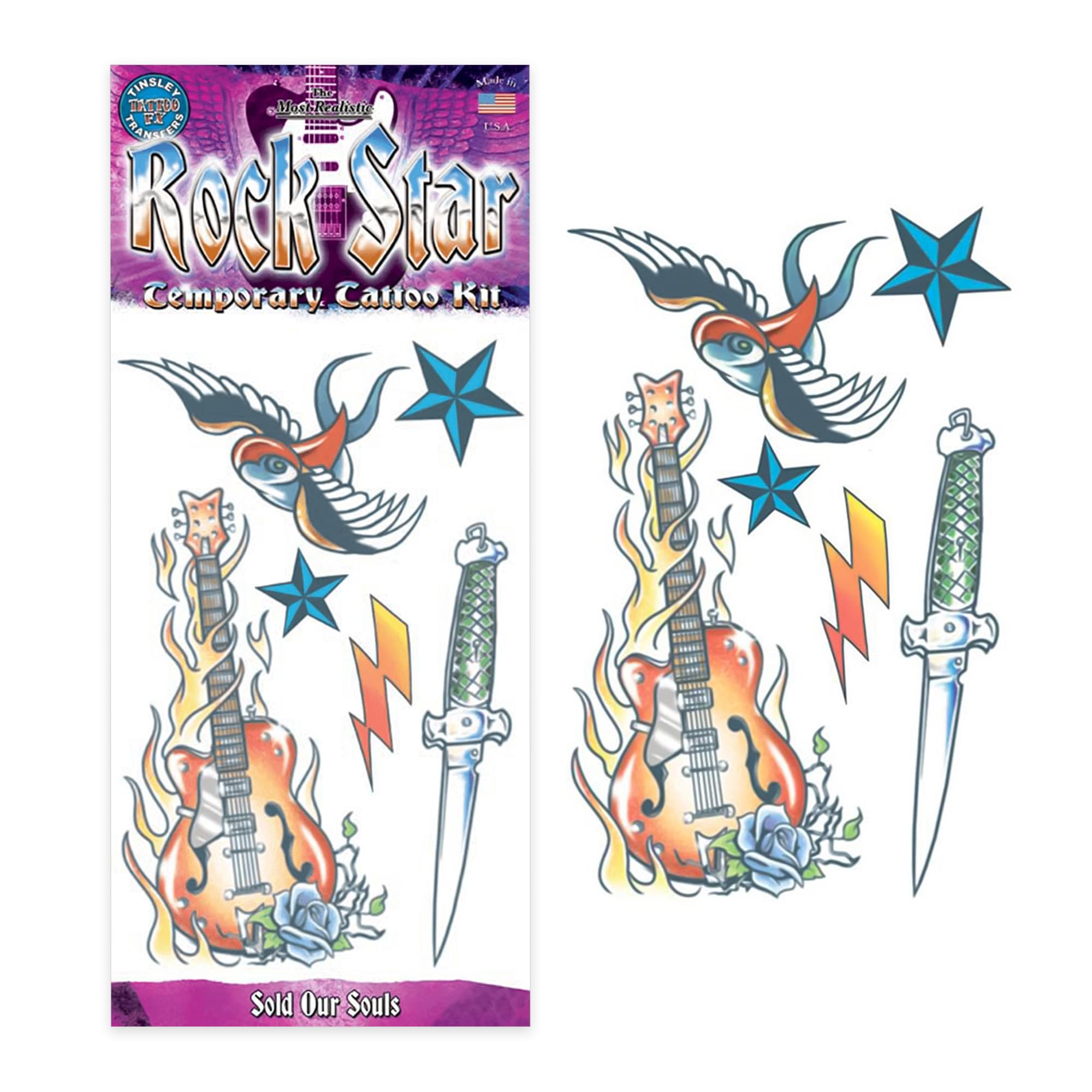 Rockstar Tattoo Costume Accessory