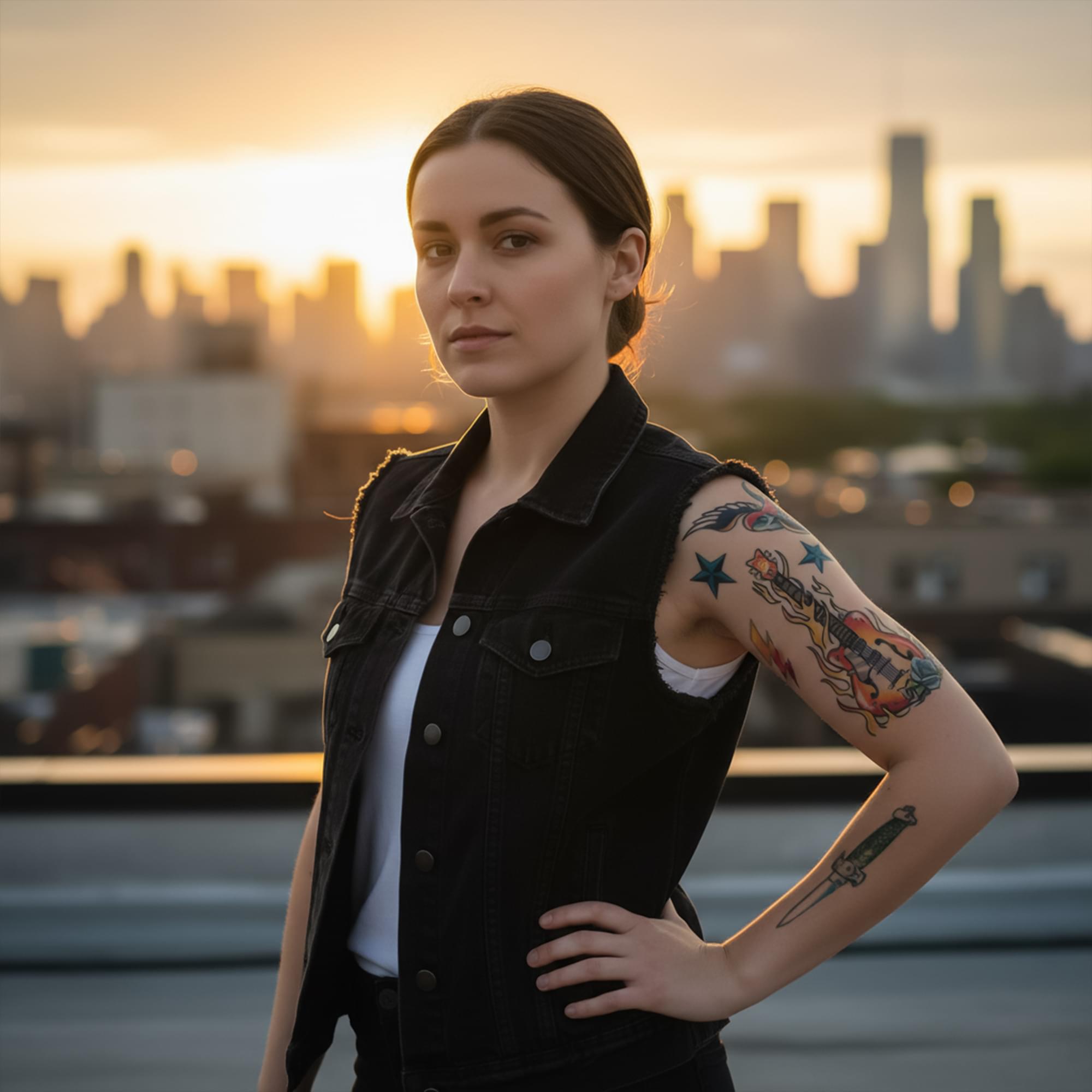 Rockstar Tattoo Costume Accessory