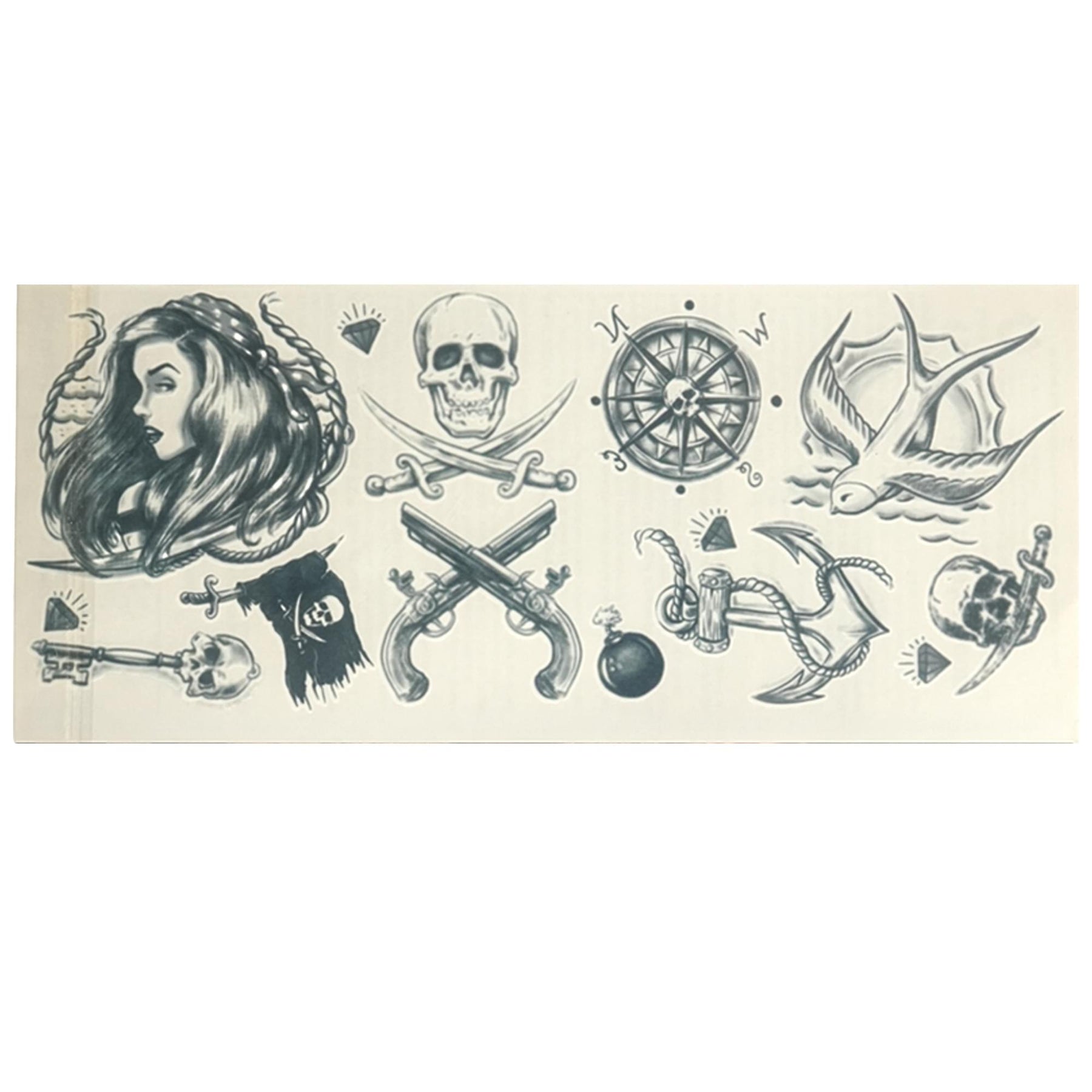Pirate Tattoo Costume Accessory