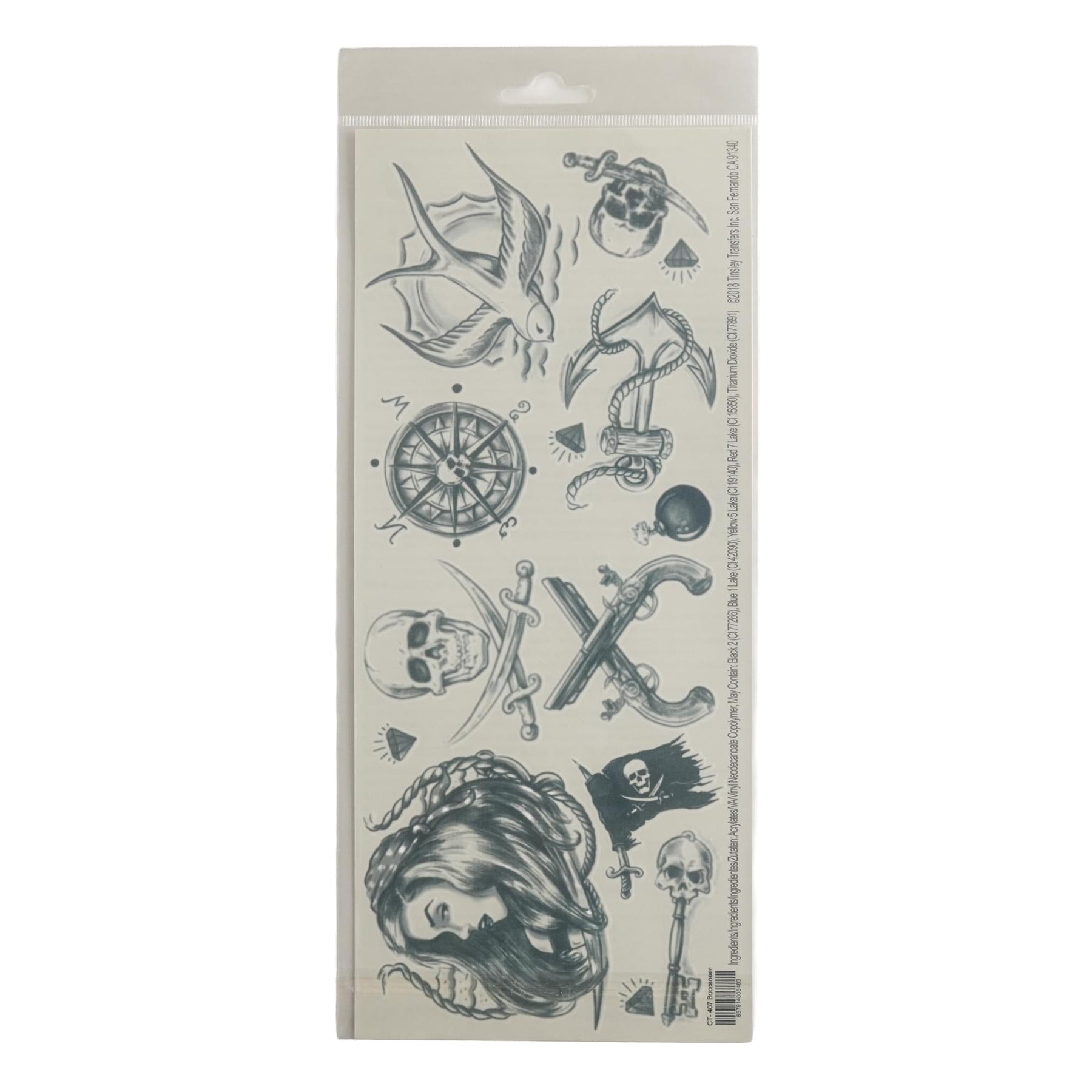 Pirate Tattoo Costume Accessory