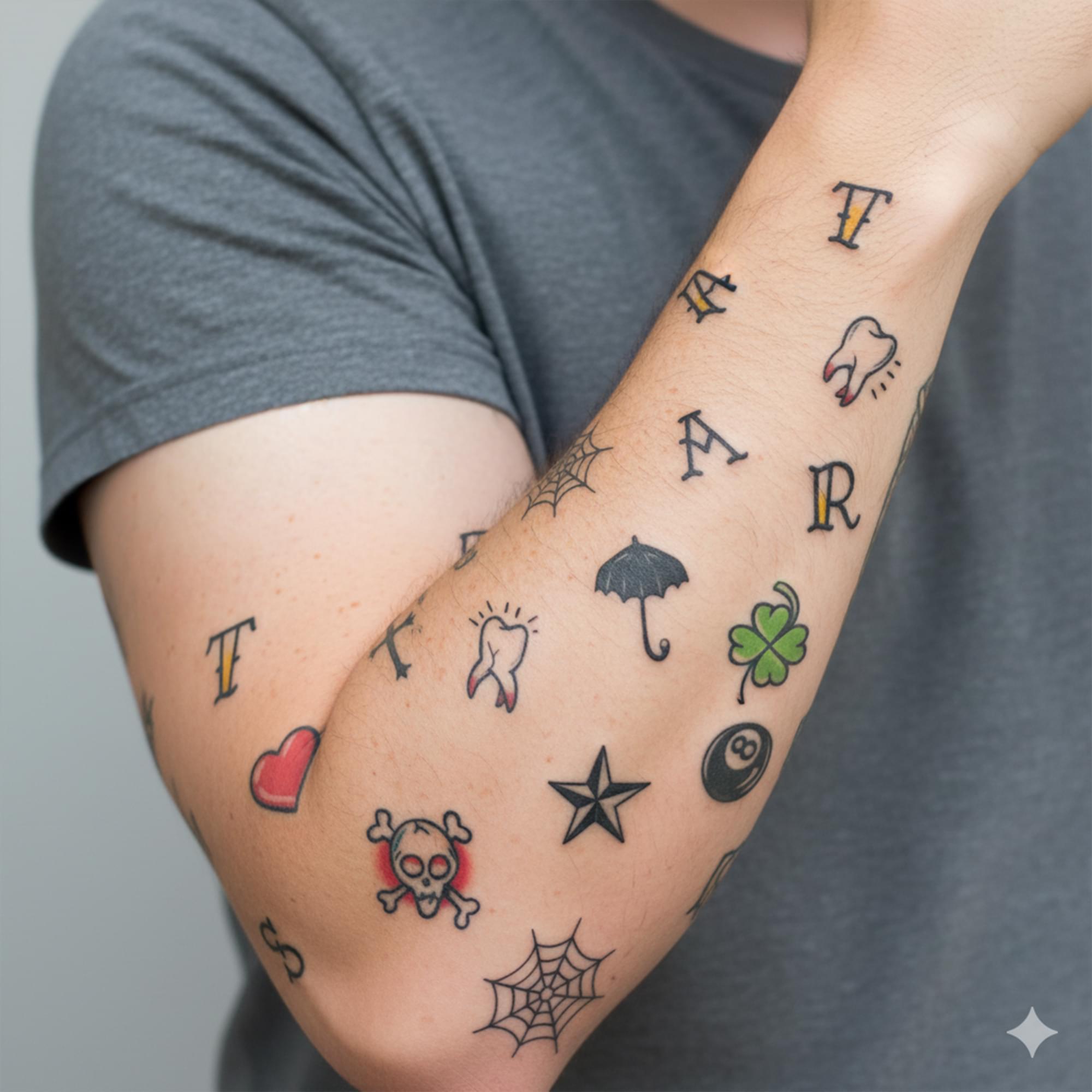 Knuckles Tattoo Costume Accessory