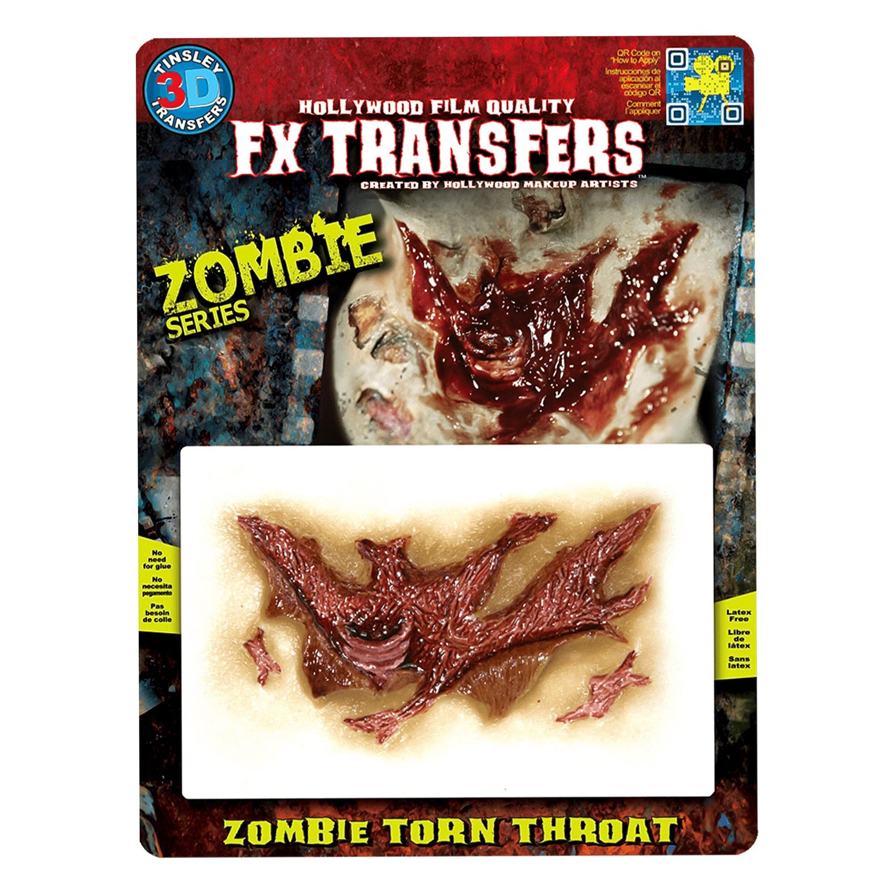 Zombie Torn Throat Fx Transfer Costume Accessory