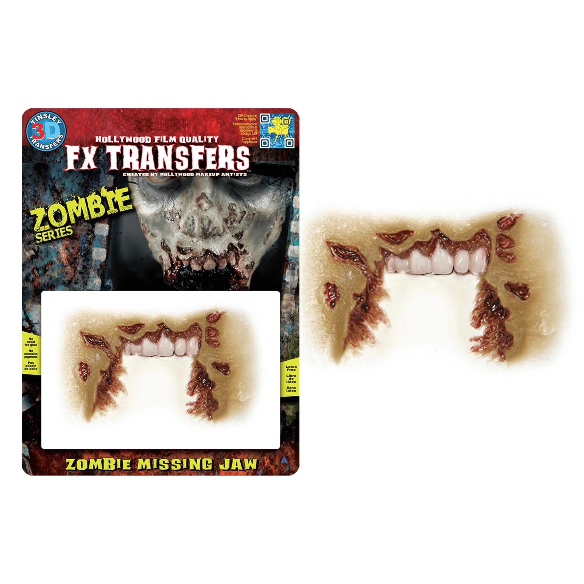 Zombie Missing Jaw Fx Transfer Costume Accessory