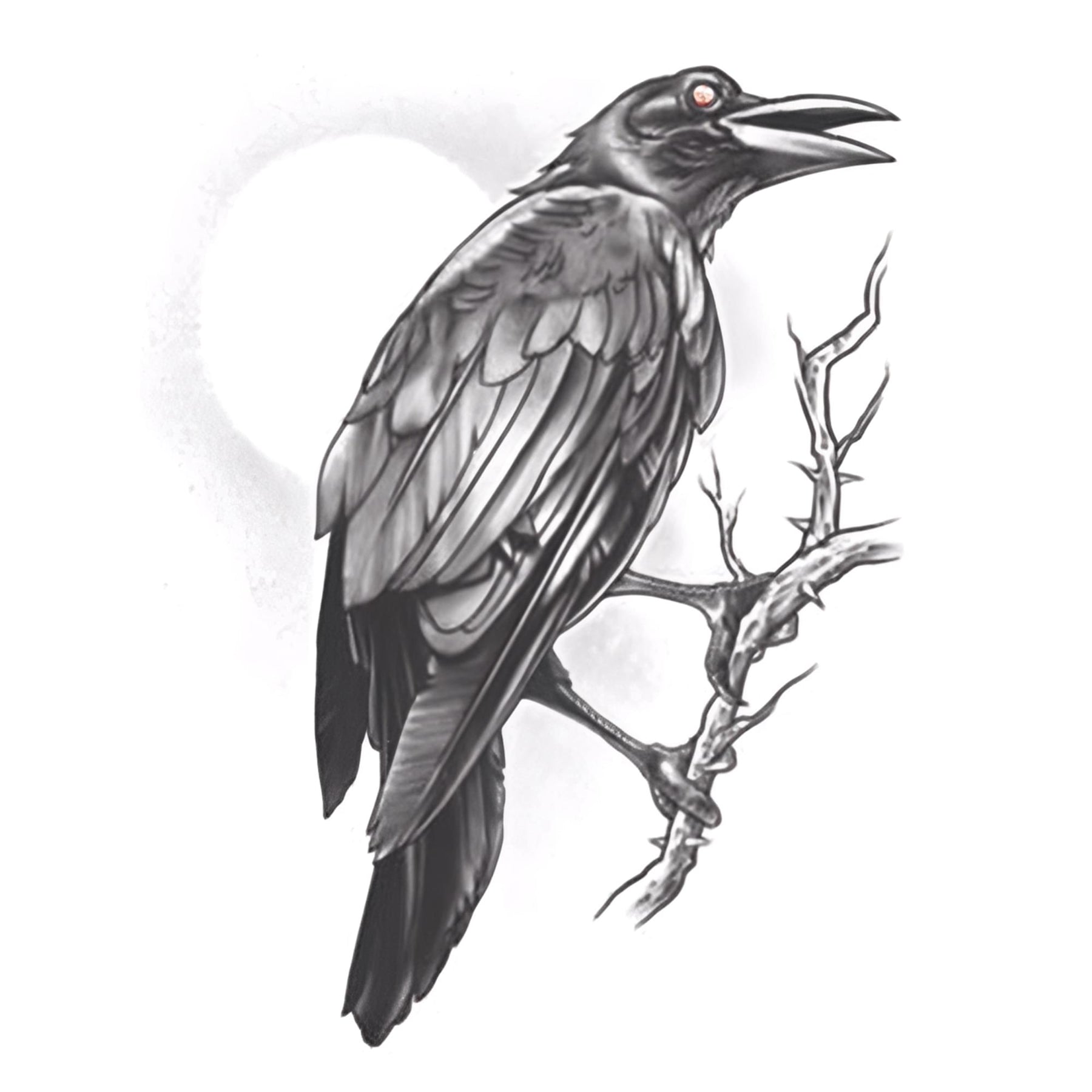 The Raven Goth Tattoo Costume Accessory