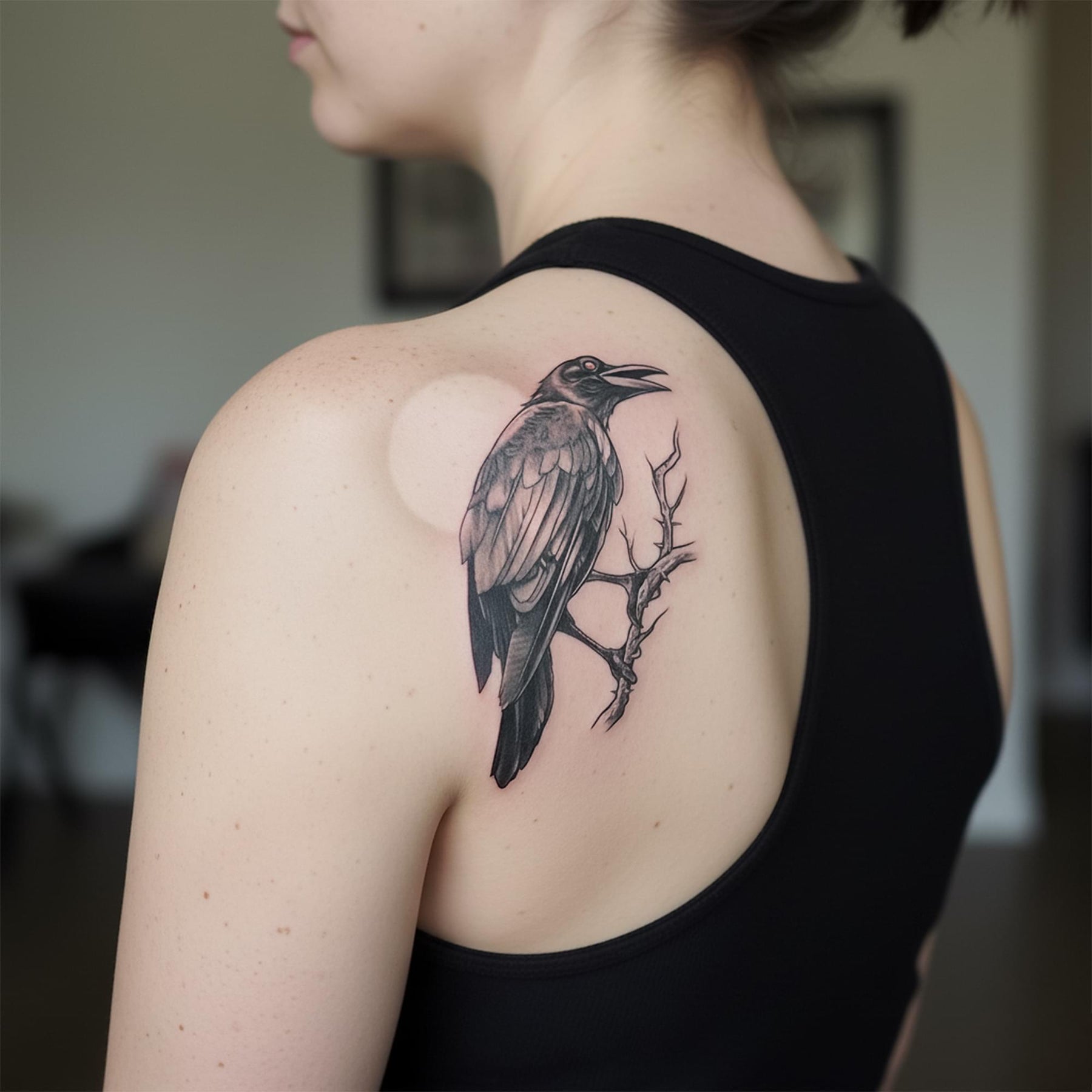 The Raven Goth Tattoo Costume Accessory