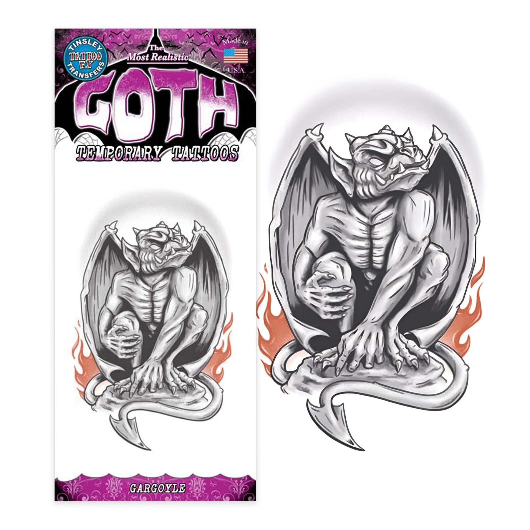 Gargoyle Goth Tattoo Costume Accessory