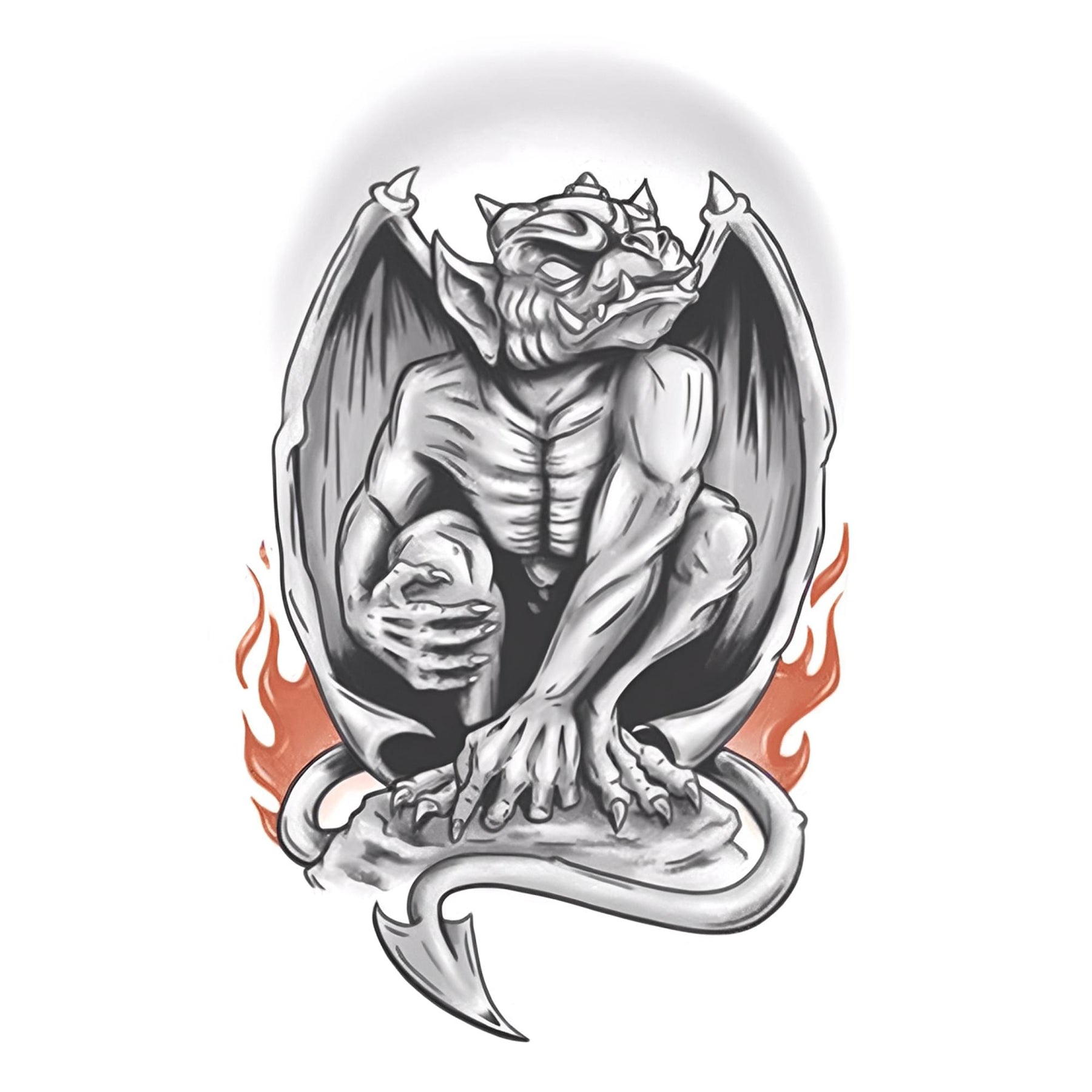 Gargoyle Goth Tattoo Costume Accessory